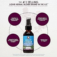Vista 3 de WishGarden Herbs Kick-It para la tos para niños, supresor de la tos a base de hierbas y expectorante con corteza de cereza silvestre, alivia