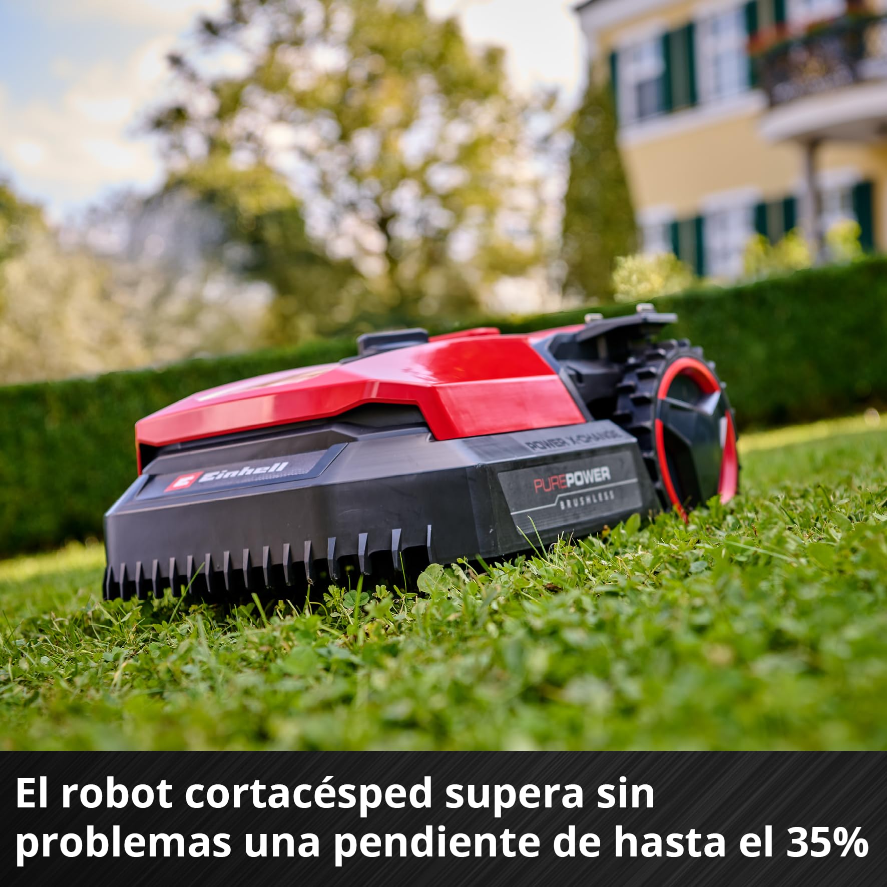 Einhell Robot cortacésped FREELEXO 500 Power X-Change (18 V, Control por aplicación, IPX5, actualizaciones por Aire vía WiFi, Incl. Equipo de instalación para 500 m² + batería de 2,5 Ah)