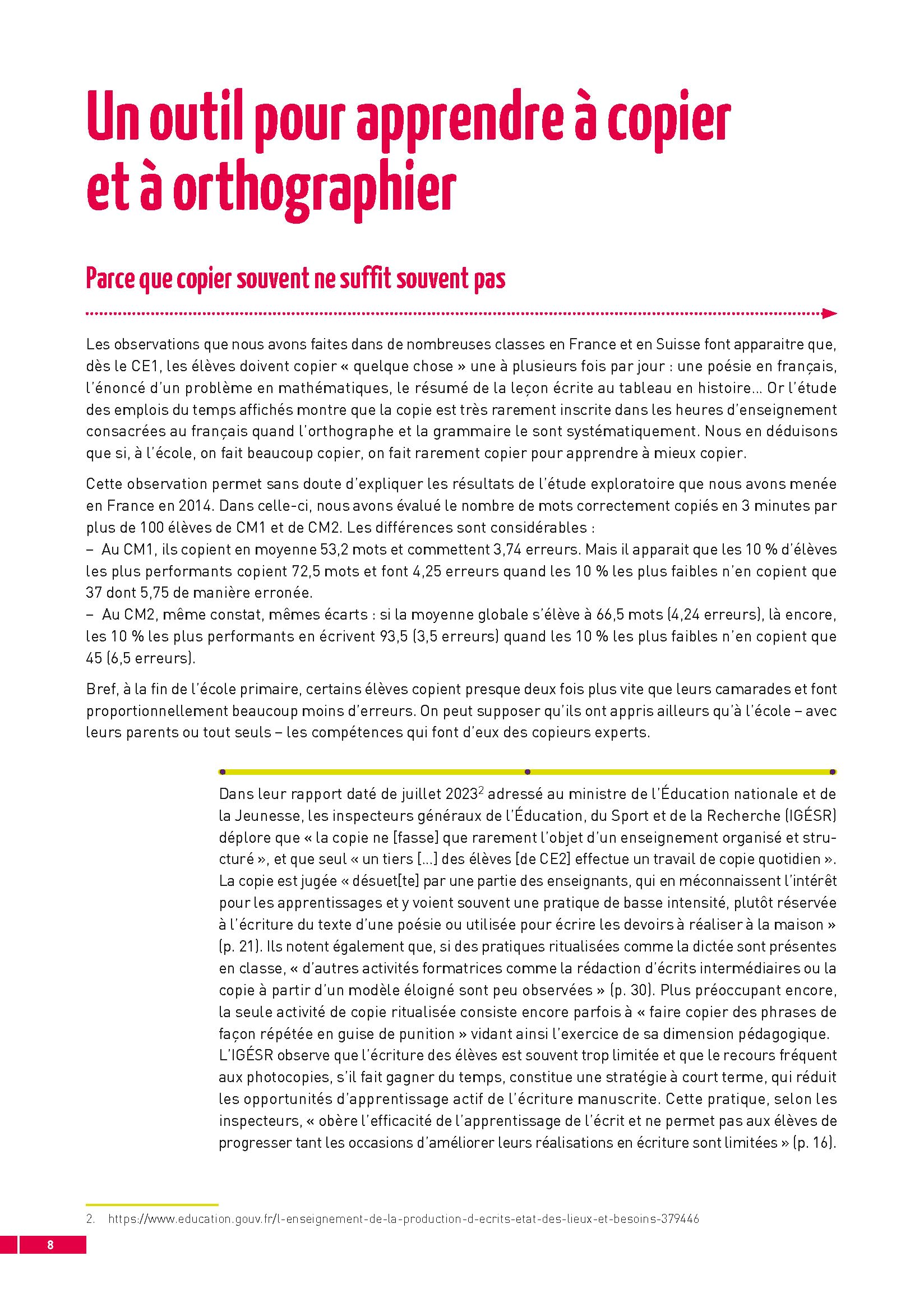 Scriptum - Apprendre à écrire : copier et orthographier CE1 CE2 Cycle 3 ULIS (+ ressources numériques)