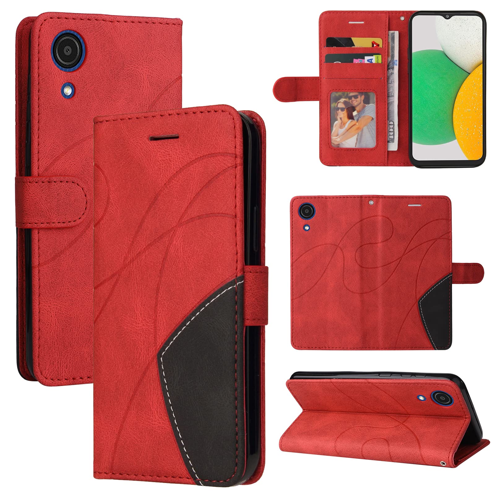 Beajew Cover per Samsung Galaxy A03 Core Flip Custodia in