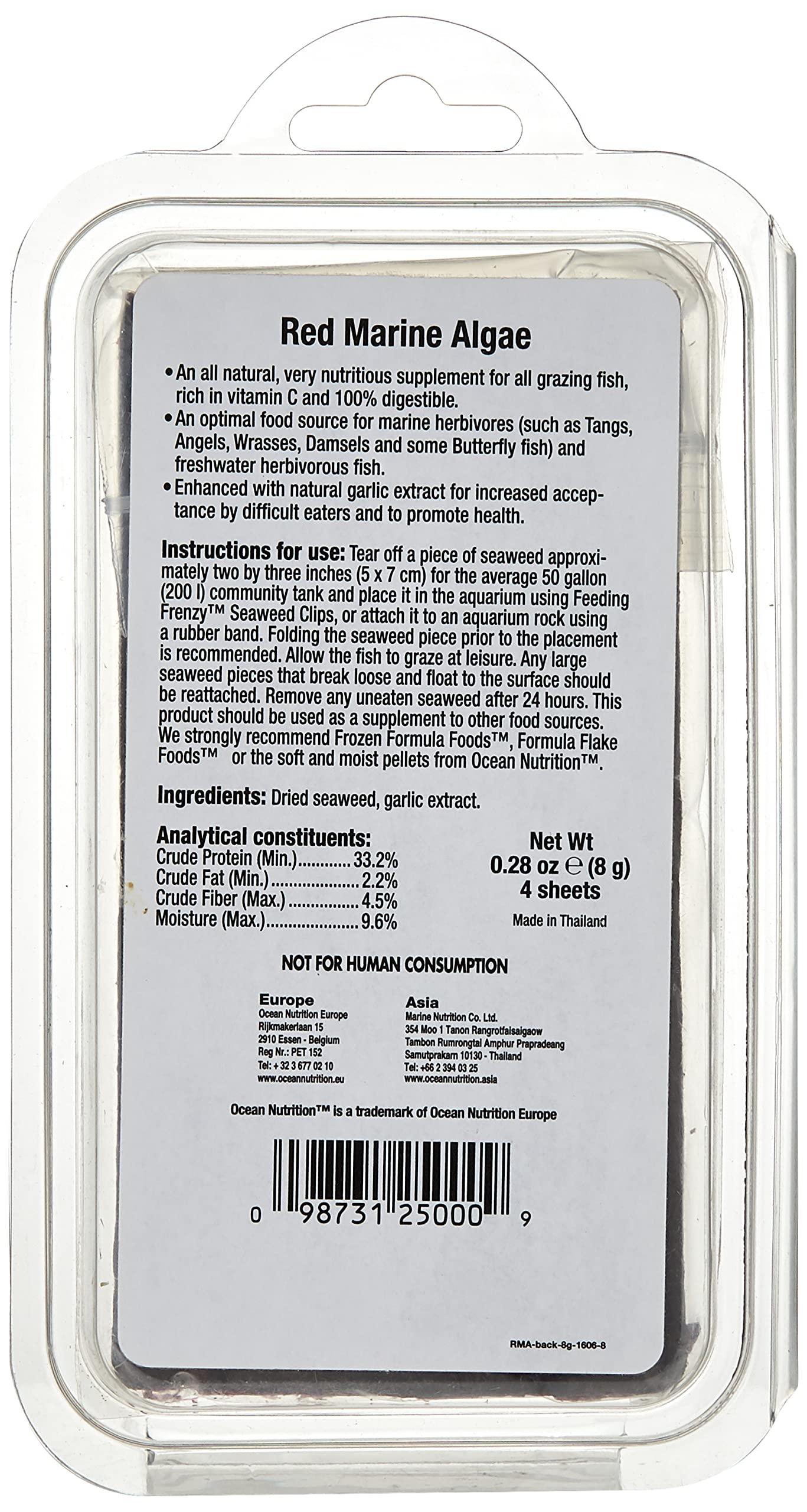 Ocean Nutrition Seaweed Red Marine 8g, 2 g (Pack of 4) - Image 4