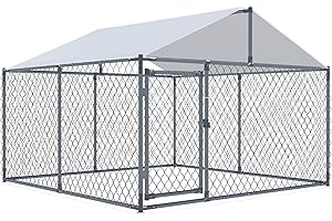 LEISU Dog Kennels Outdoor Large Dog Cage for Back Yard