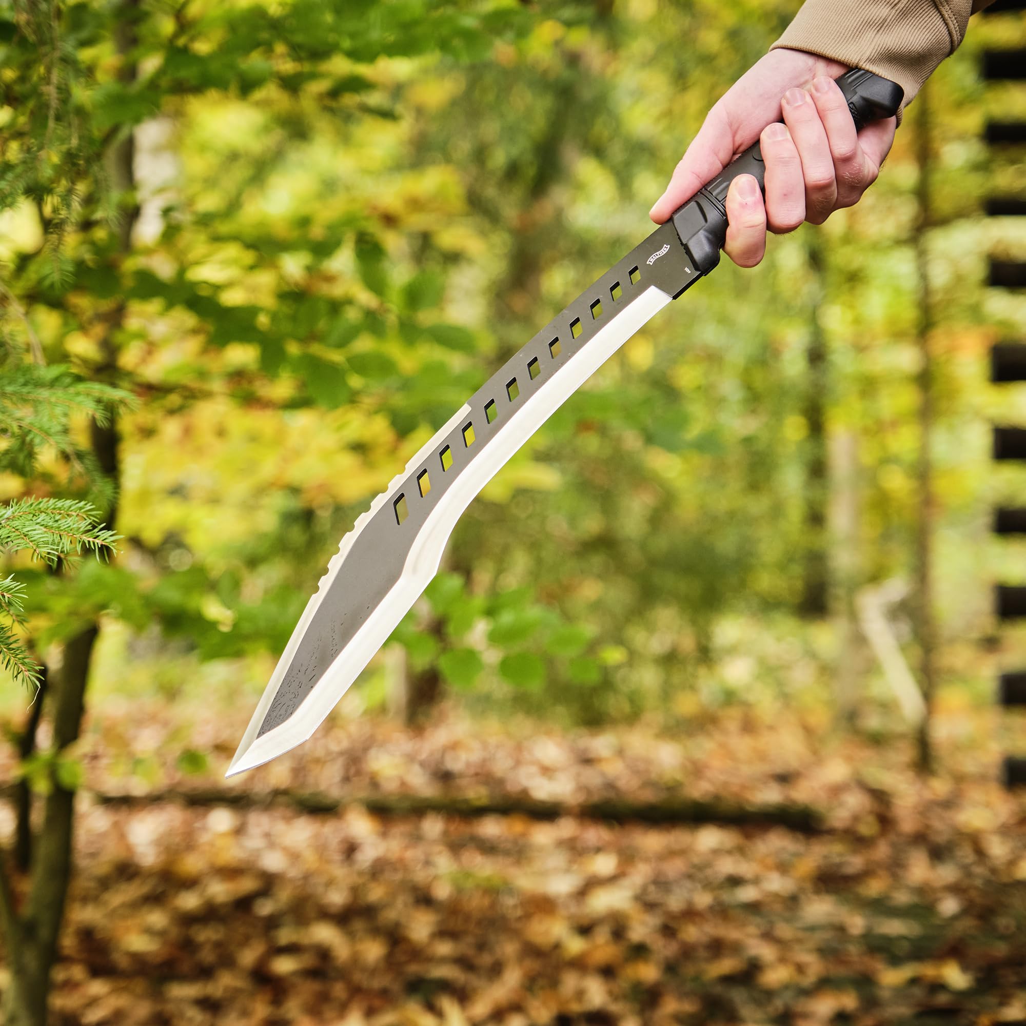 Walther MachTac 2, 440A Stahl, feststehendes Messer, ideal für Outdoor Aktivitäten