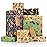 Larcenciel Birthday Wrapping Paper, Fun Animal Party Kraft Wrapping Paper Kids, Cute Cartoon Dinosaur Dog Fox Lion Hippo Gift Wrap for Birthday, Anniversary, Baby Shower, Party, 6 Pcs 27.6x19.7in