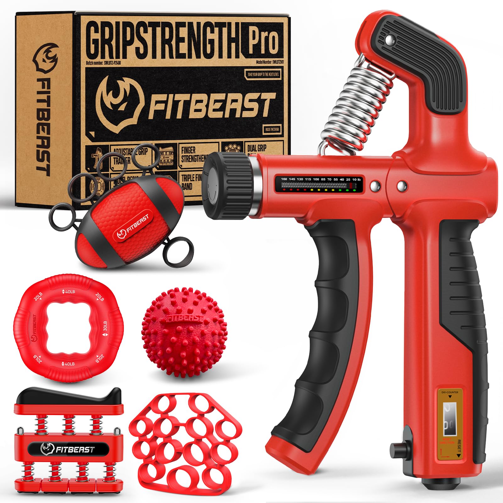 FitBeast Grip Strength Trainer - 6 Piece Kit -8