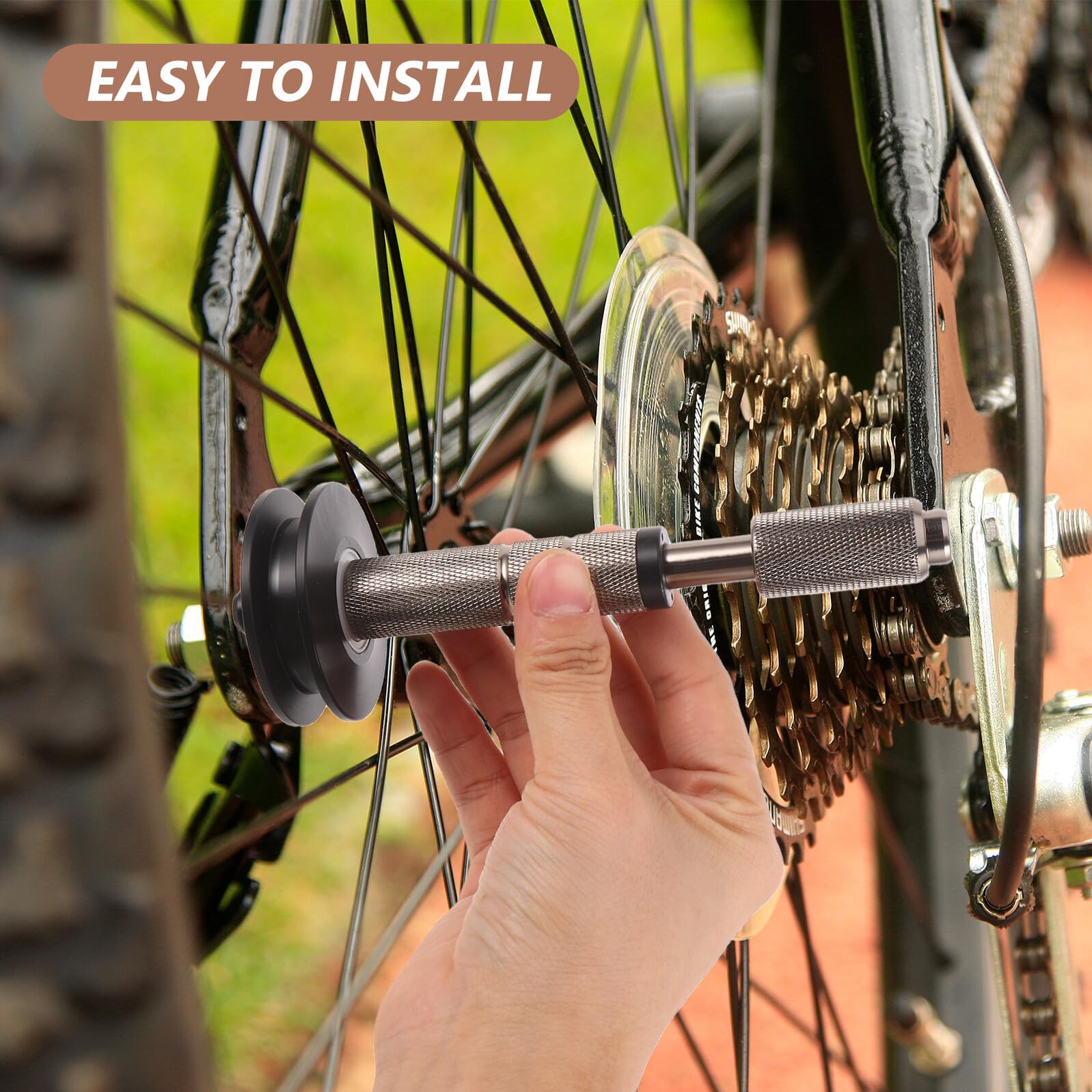 ORFOFE Cadena Tensor de Aleación para de Aluminio de Bicicleta Limpieza
