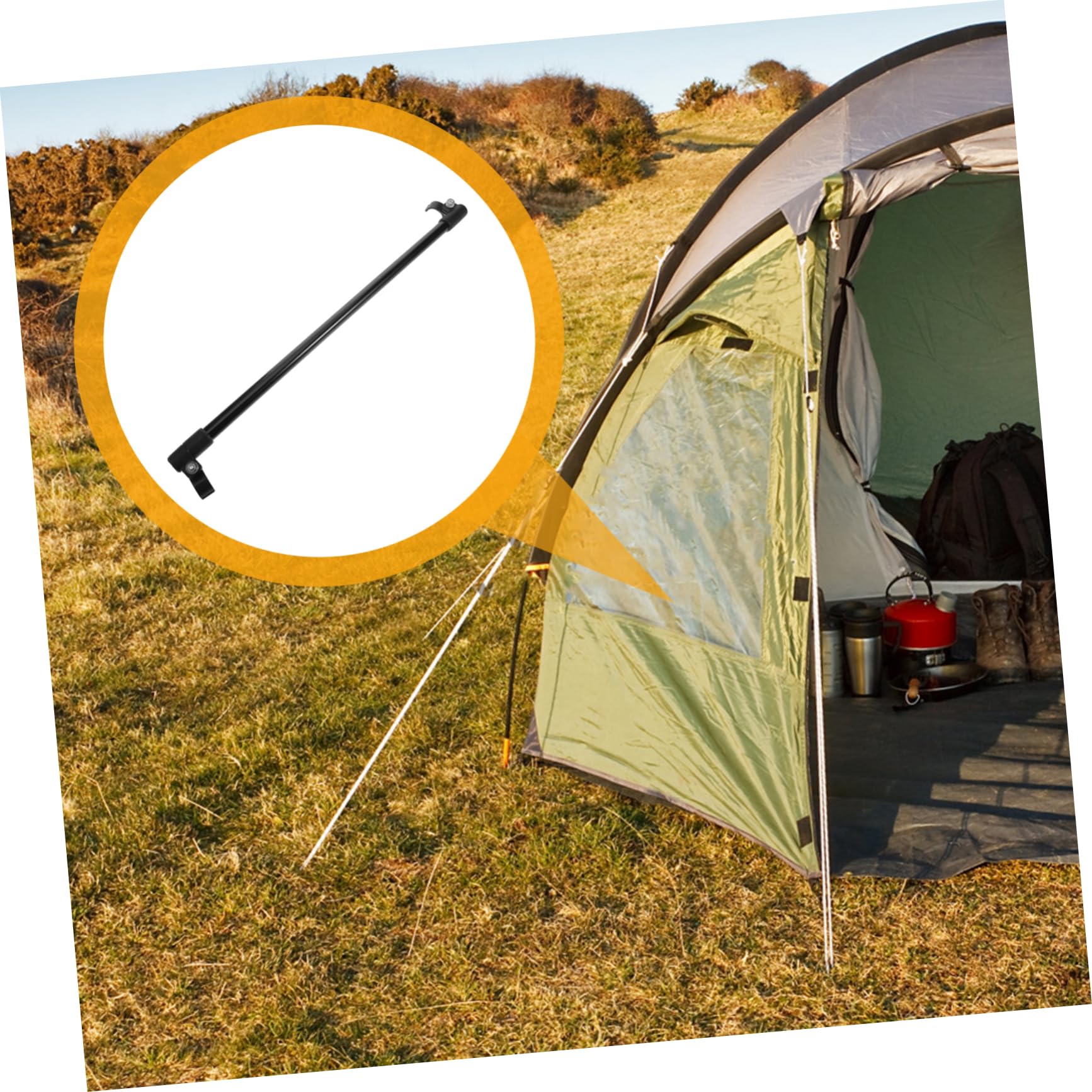 OSOLADY Heavy-Duty Canopy Pole Lightweight Tarp Replacement for Camping Hiking Extendable Design for Shelter Support