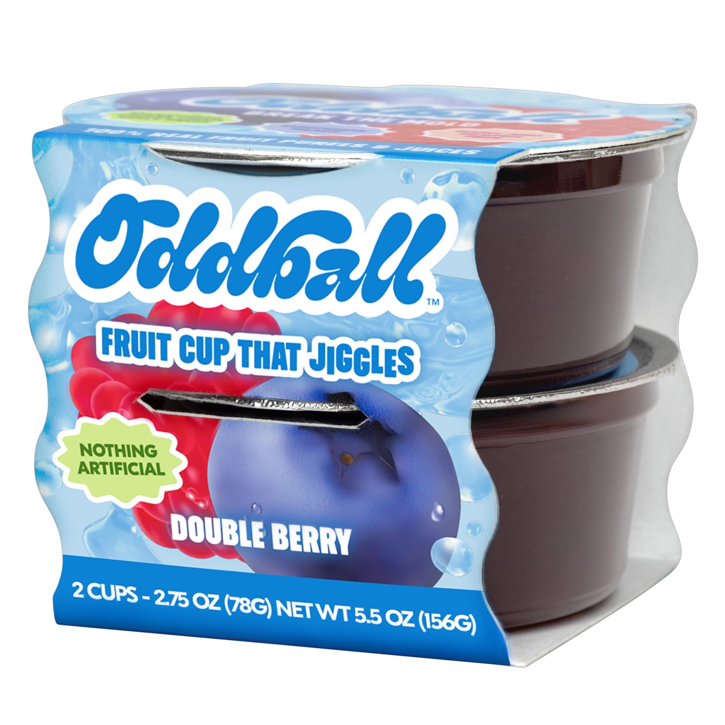 Oddball Double Berry Fruit Cup, 5.5oz (2 Cups)