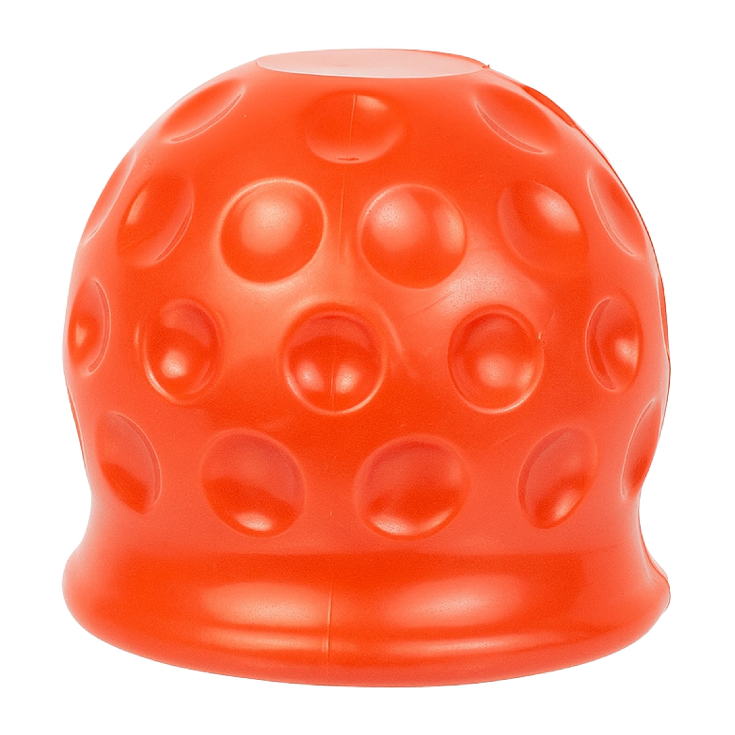 Abdeckung für Anhängerkupplungen, 1 Stück, in Rot, aus Kunststoff, für Ø 50 mm Kugelkopfkupplungen, in Golfball-Form, Kupplungskappe Anhänger, Hänger Kupplung Kappe, Schutzkappe für Anhängerkupplung