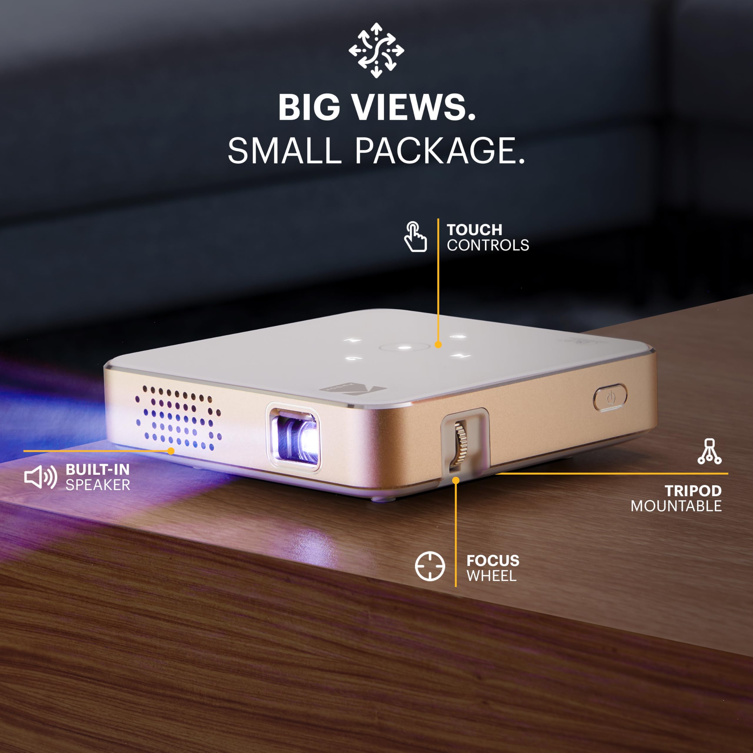 Amazon.com: KODAK Pocket Mini Projector - Ultra Small, White