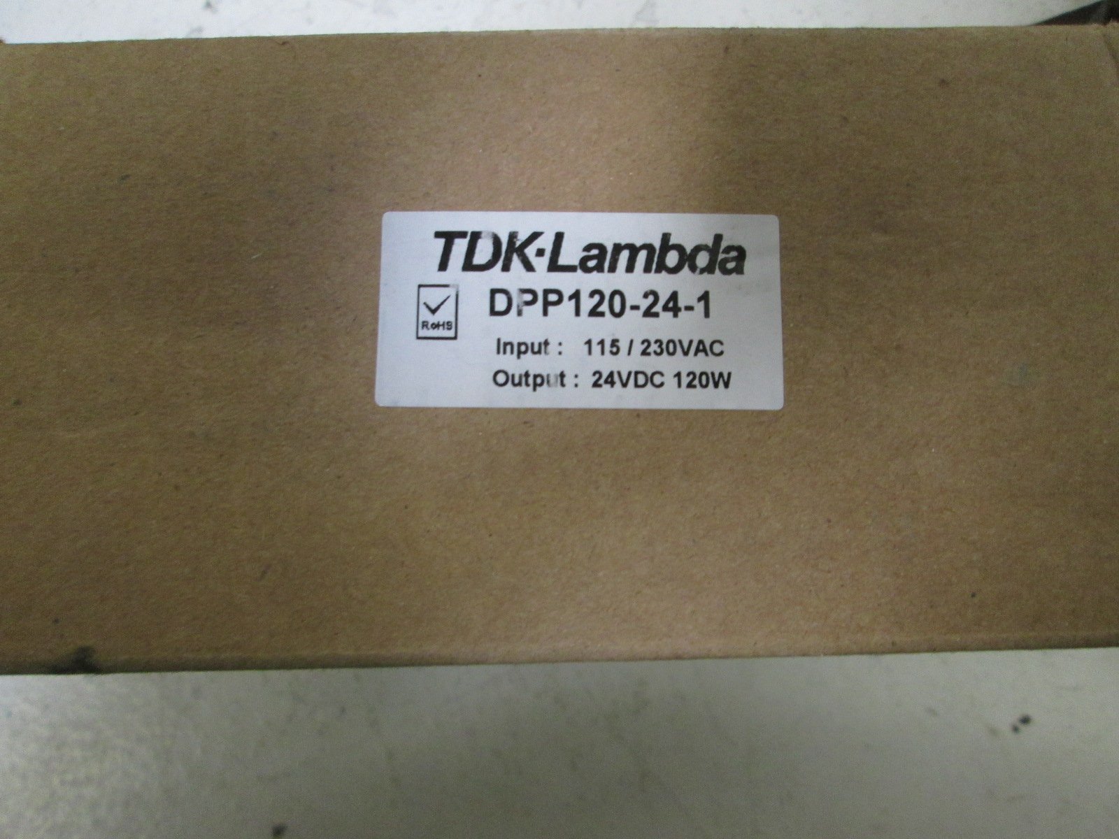 TDK LAMBDA DPP120-24-1 AC/DC Conv, DIN Rail, 1 O/P, 264VAC, 24V
