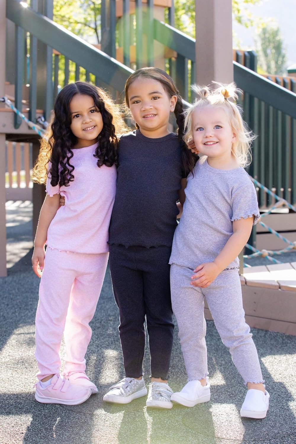 MONICA + ANDY レギンスOrganic Ribbed Leggingsベビーガール。