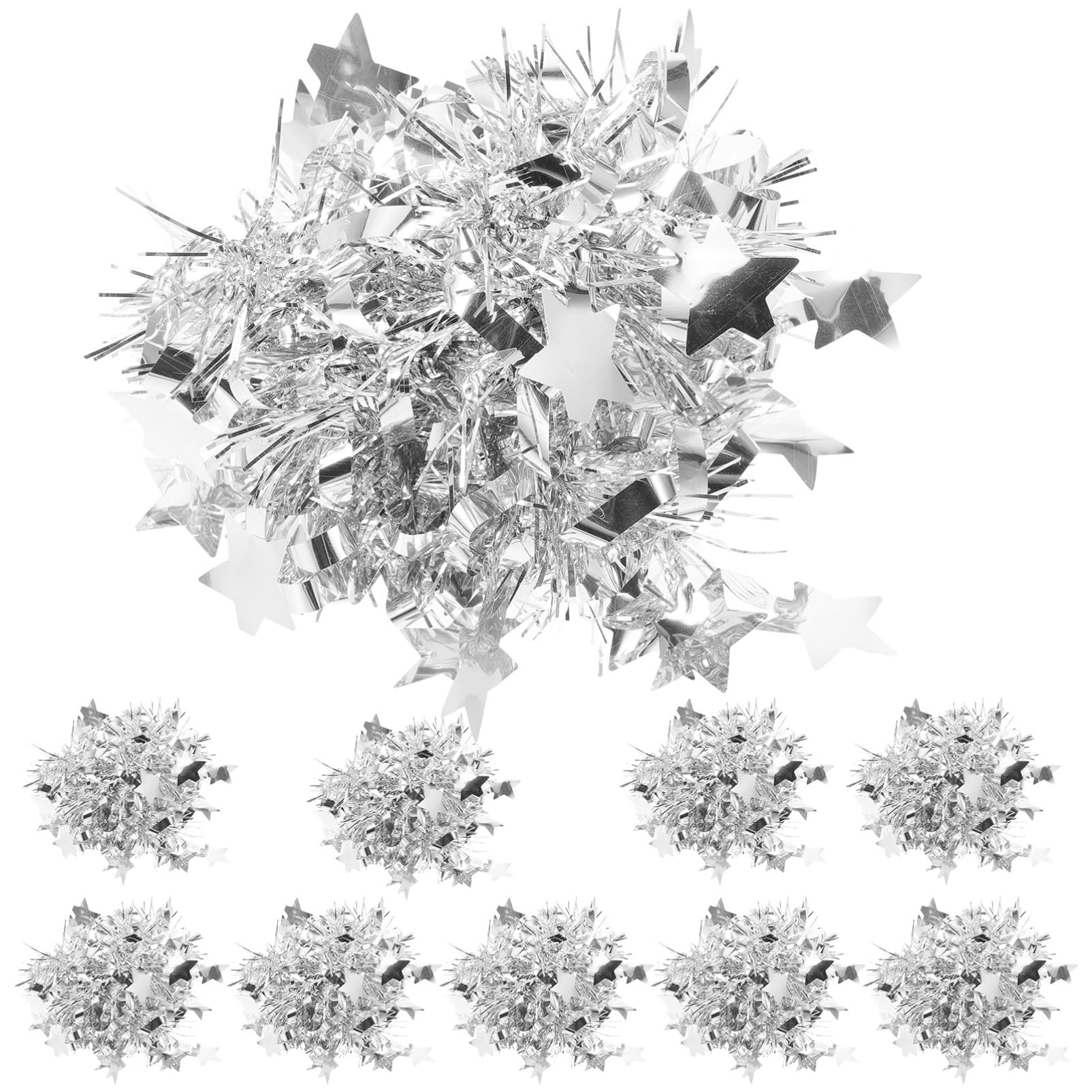 GOOHOCHY 10pcs Dance Bracelet Cheerleading Pom Poms Cheerleading Wrist Band for College Sports Events