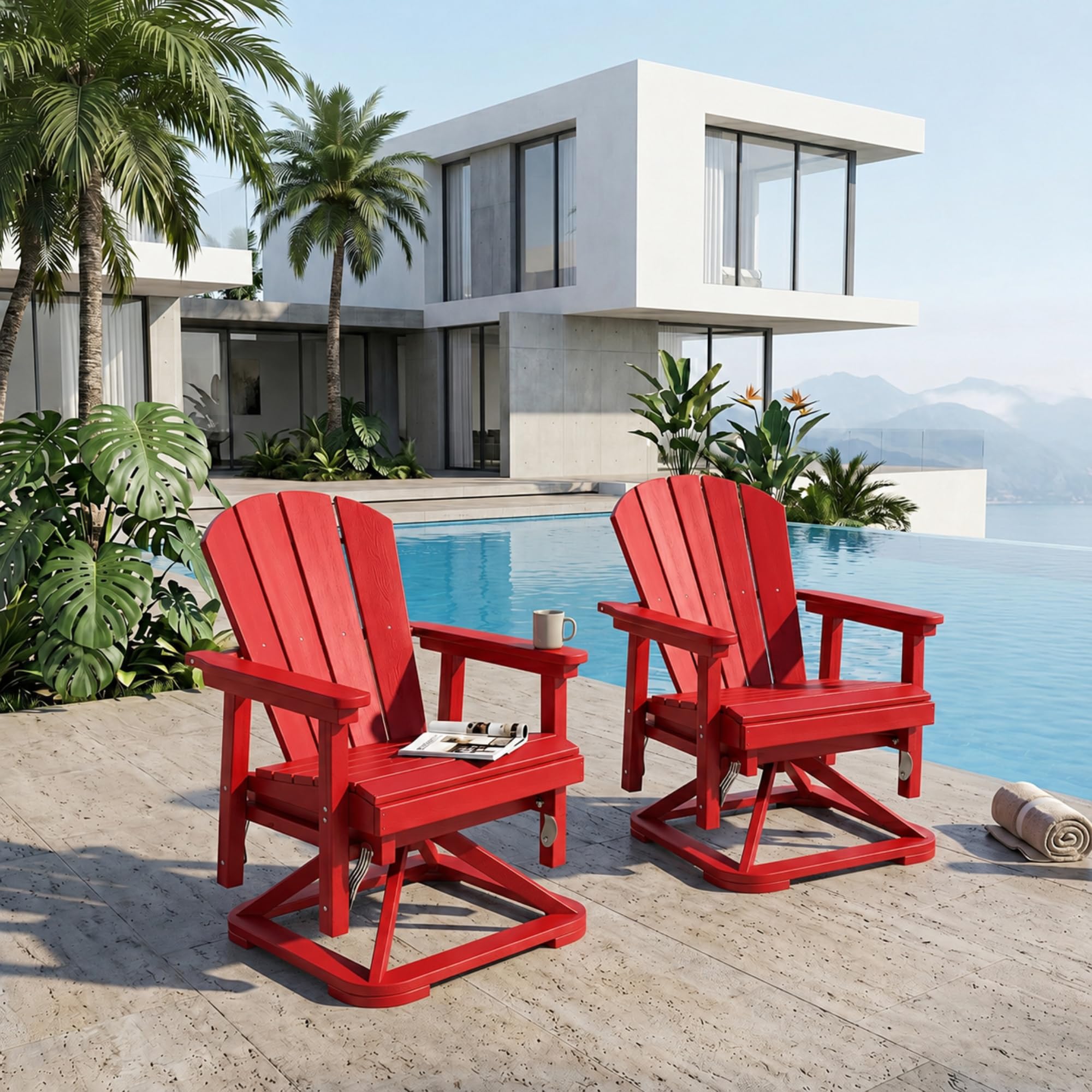 Patio Kingdom Swivel Glider Chairs
