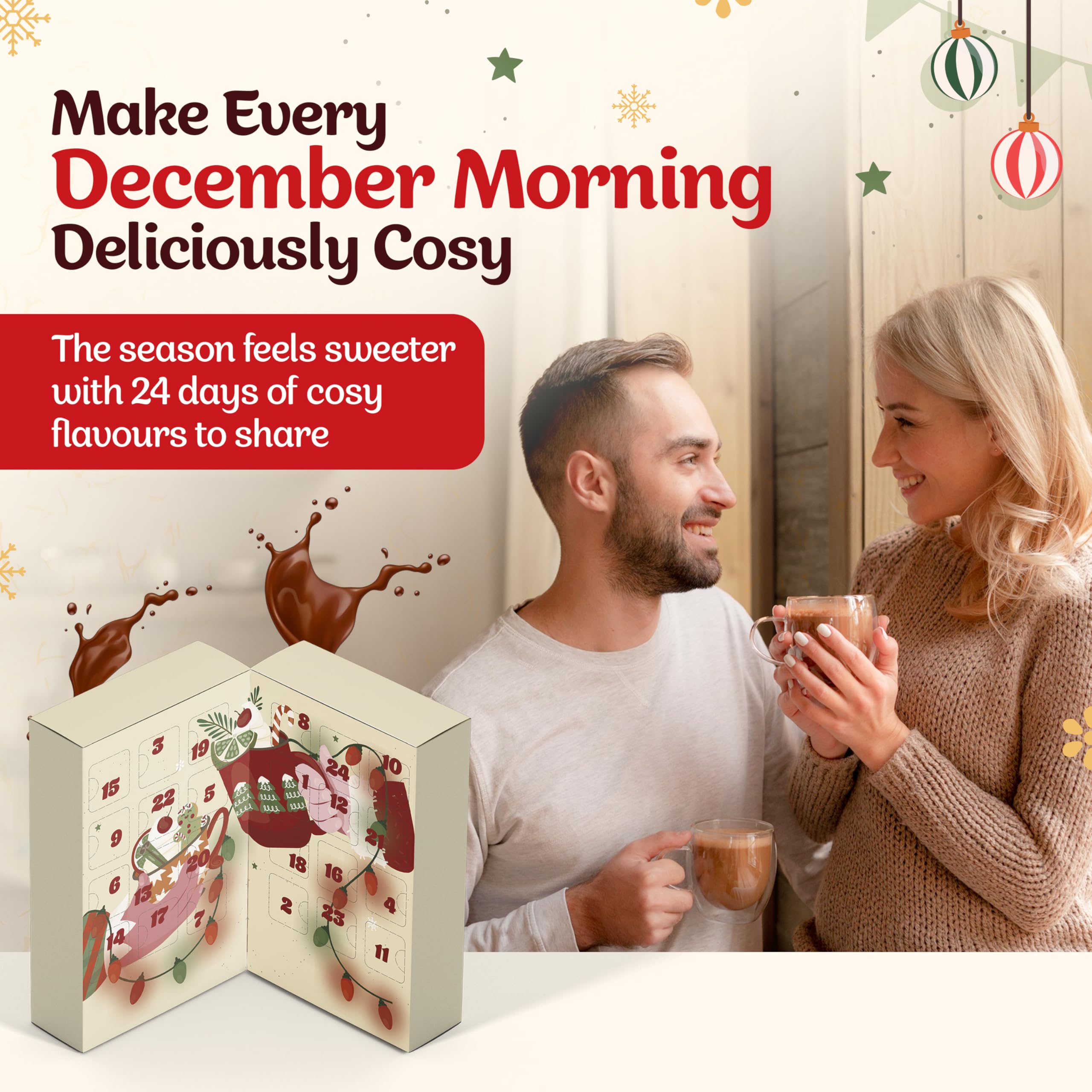 Cafféluxe Nespresso Calendario de Adviento de café 24 cápsulas compatible con Nespresso