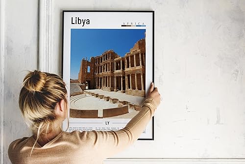 Miniatura 4 de Póster de Libia, impresión de Libia, arte de pared, impresión de viaje, destino de viaje, pintura al óleo, póster para colgar en la pared, 395