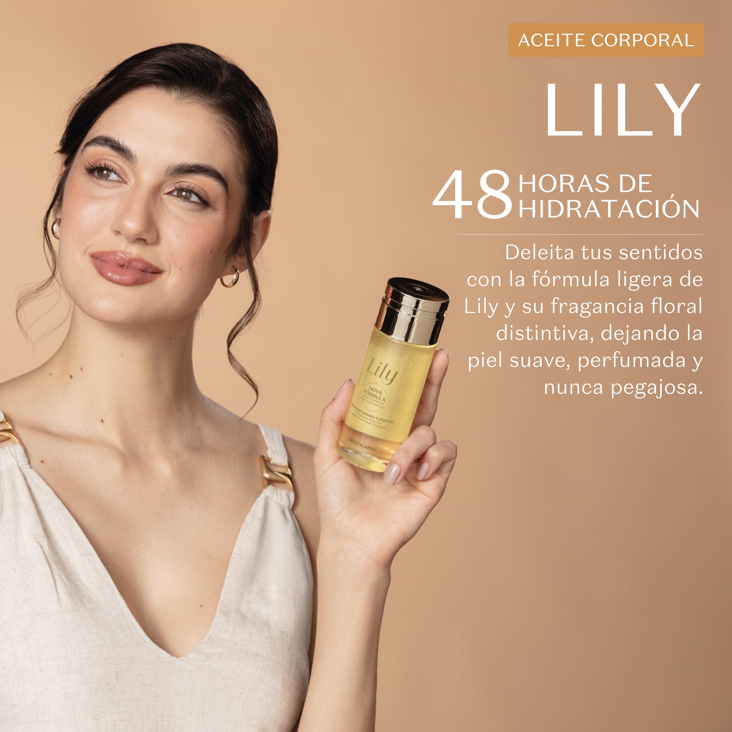 O Boticário Lily Zapachowy Olejek Do Ciała, Balsam Do Ciała Nawilża I Pielęgnacja Skóry 150ml
