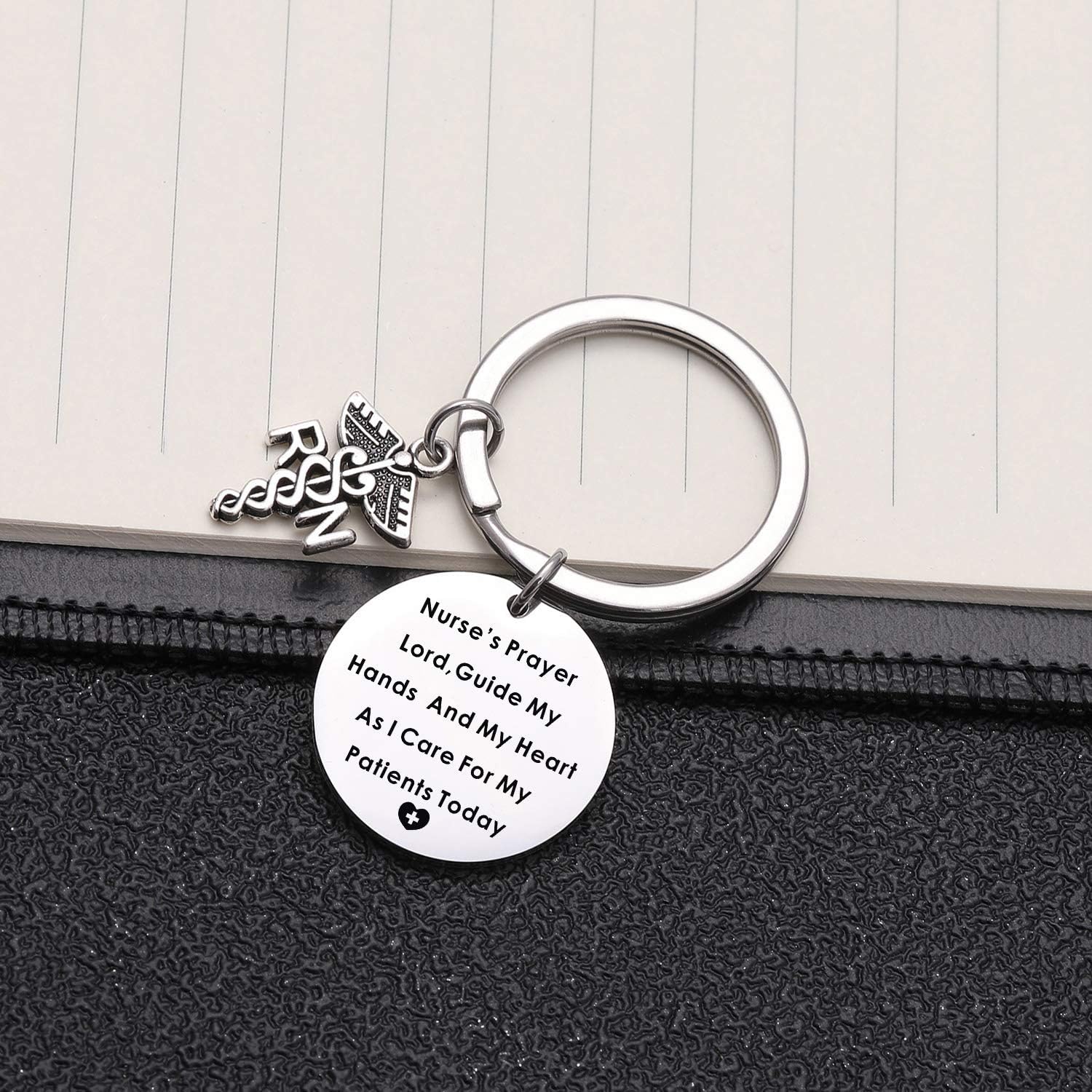 Keytells Nurse's Prayer keychain Medical Gift Nursing Keychain Nurse Graduation Jewelry - Image 3