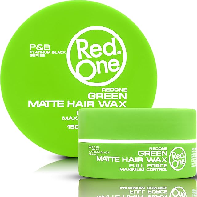 RedOne Hair Styling Matte Wax Green 150 ml | Matte Look | No Shine l Wax | Ultra Hold | Men & Women Hair Wax | Coconut Scent | Maximum Control