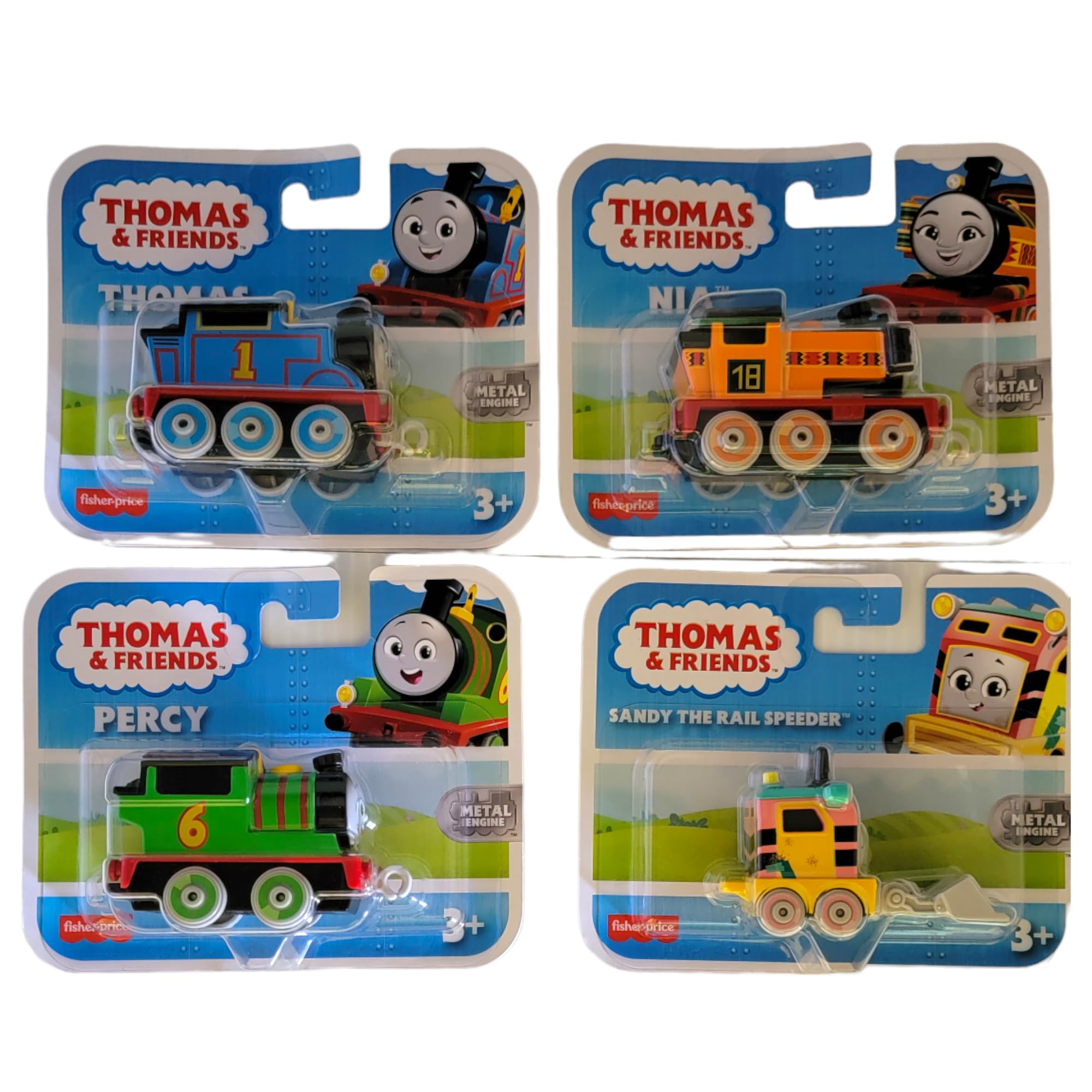 Fisher-Price Thomas and Friends Metal Diecast Engines Set of 4
