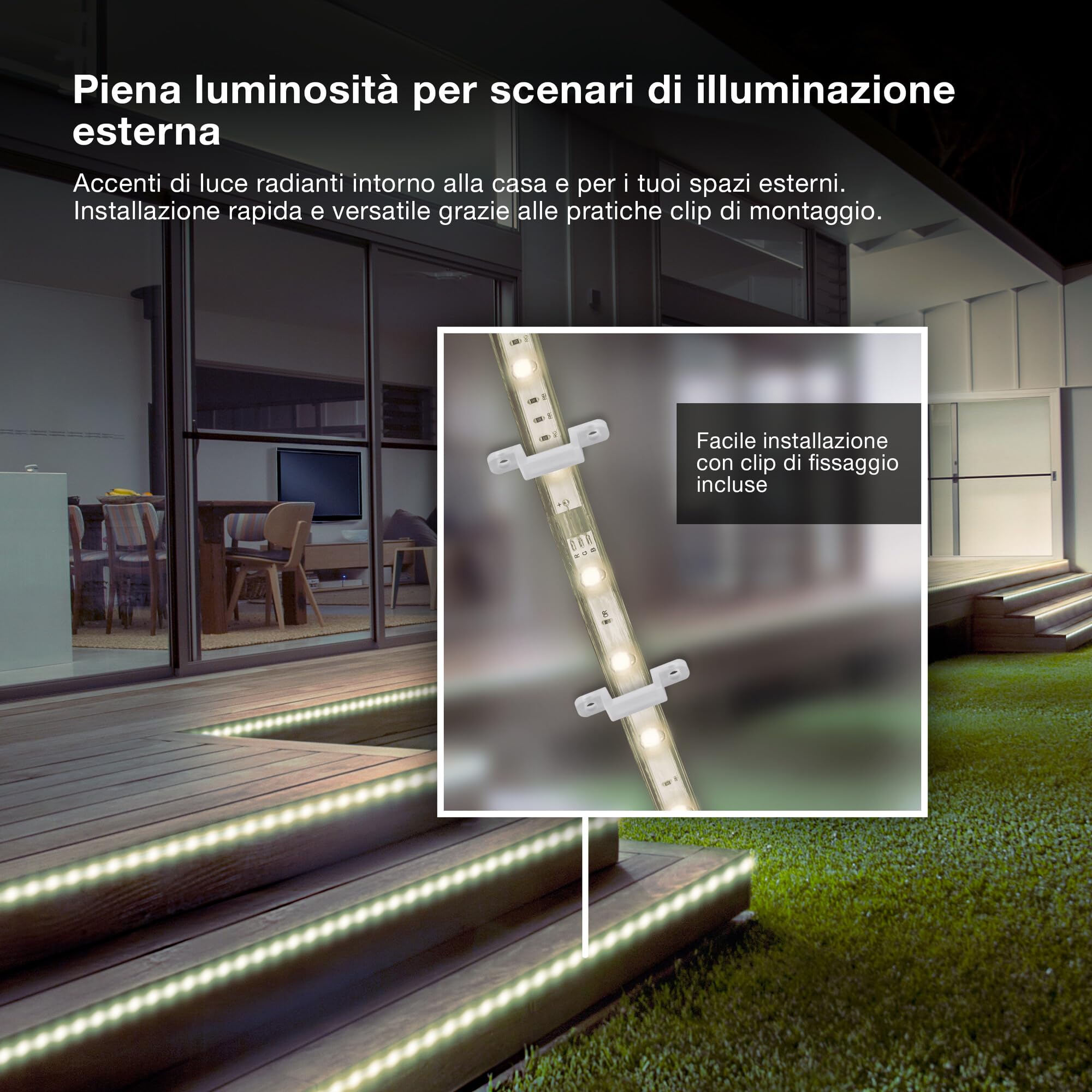 OSRAM Striscia LED flessibile Outdoor 15M IP65 per esterni