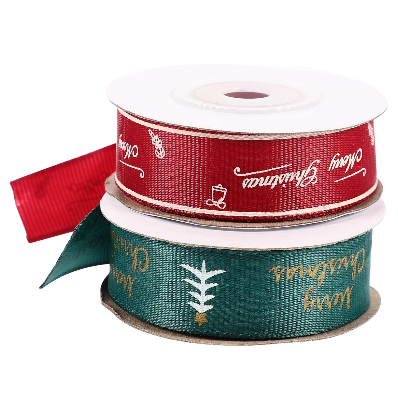 8rollen Breiter Weihnachtsgeschenkband Weihnachtsbaum Und Muster Pro Für Dekorationen Bastelprojekte Und Feiertagsfeiern