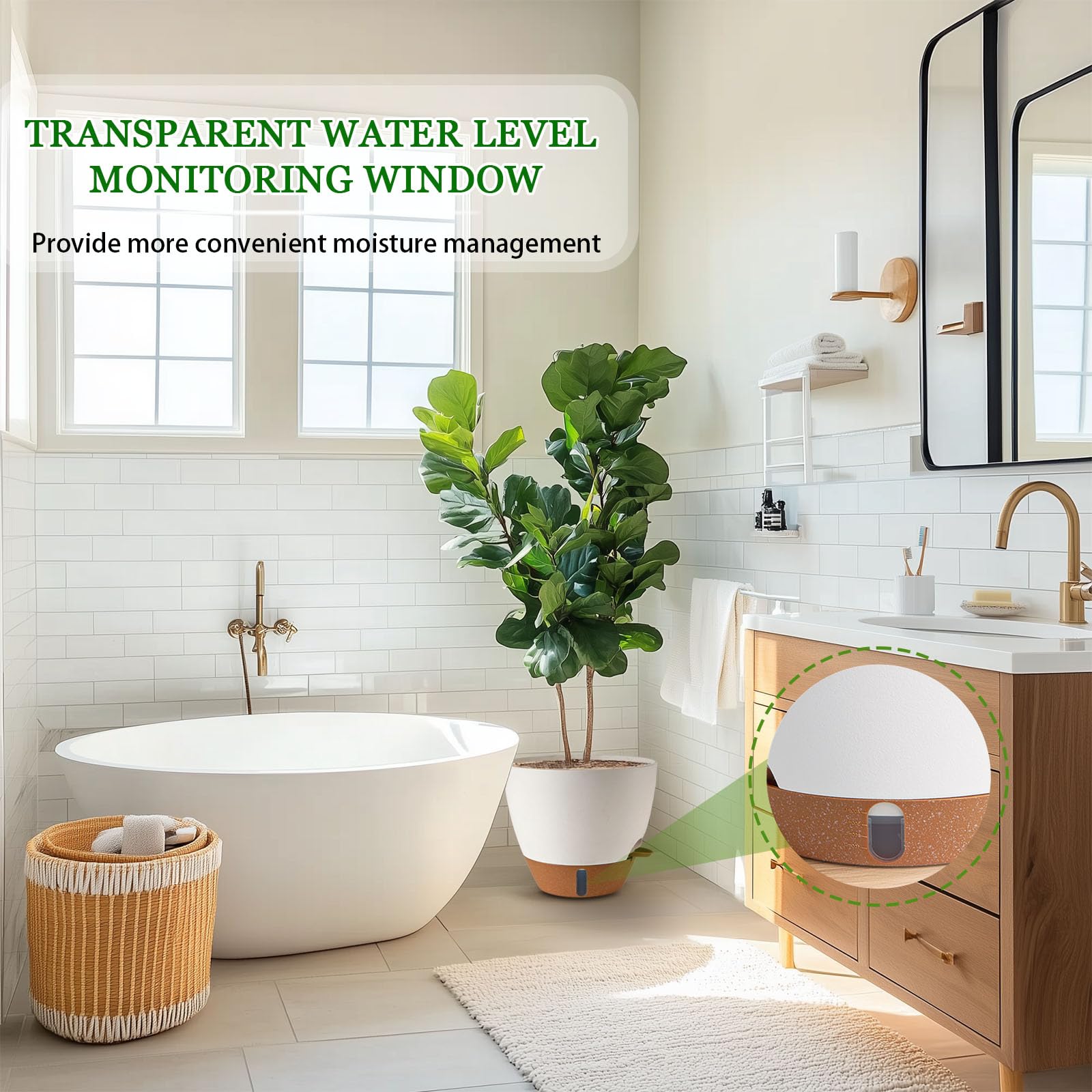 Self Watering Pots - Easy Plant Care -5