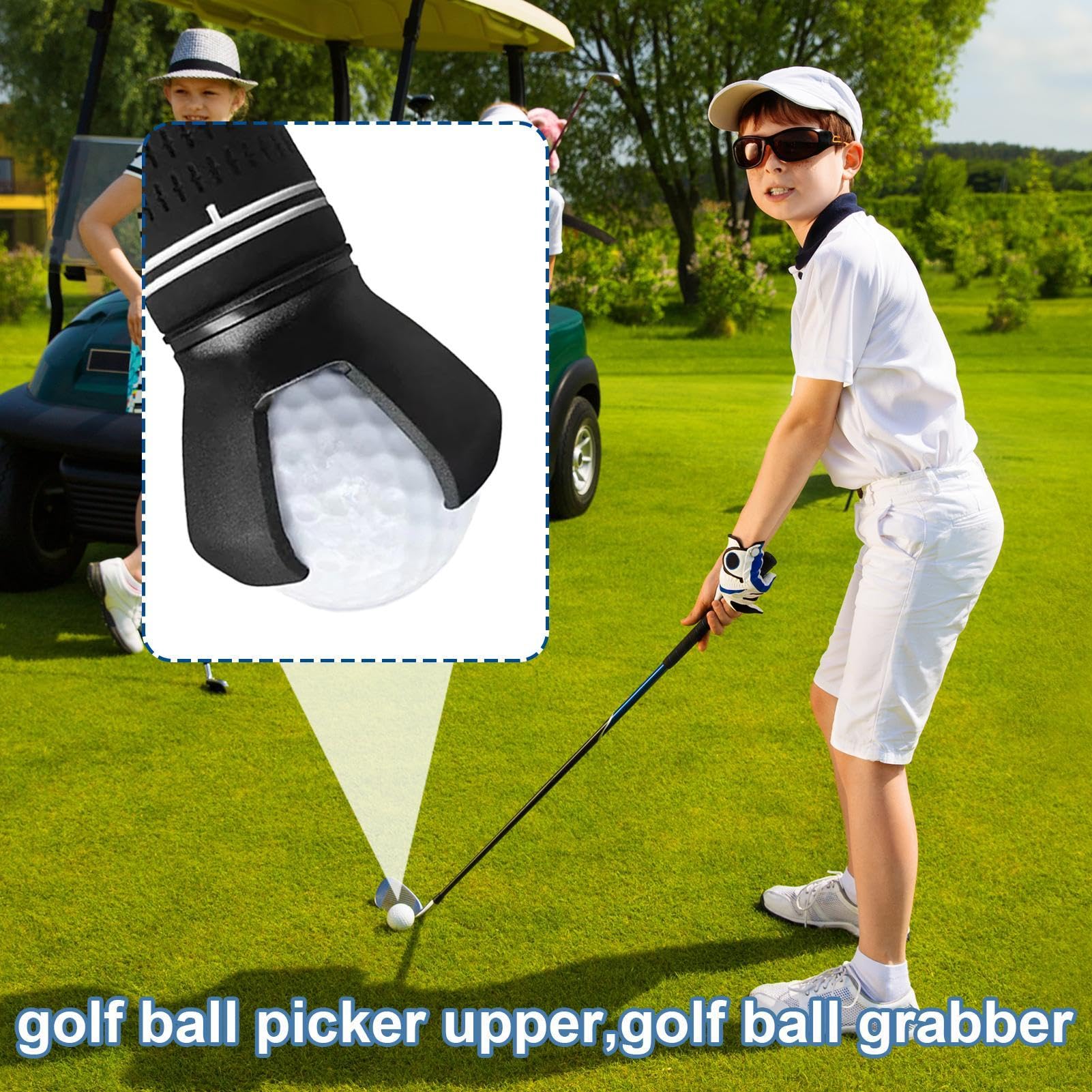 Recuperador de Pelotas de Golf, Agarrador de Ventosa, Herramienta Portátil para Recoger Pelotas