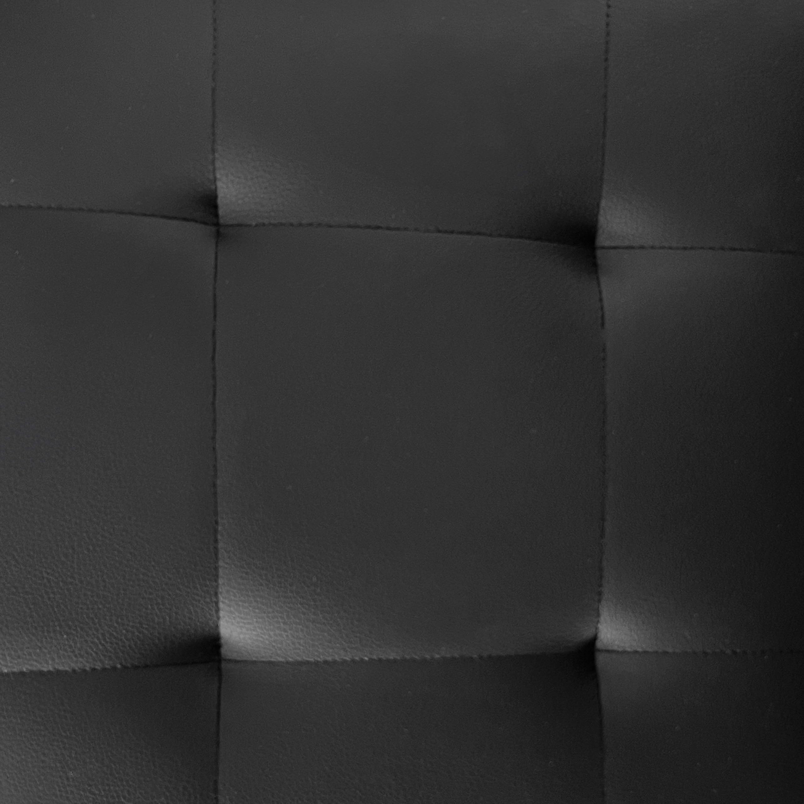 Miroytengo Pack de 4 Sillas de Comedor Salón Laci, Polipiel Cromadas Negro 45x101x51 cm