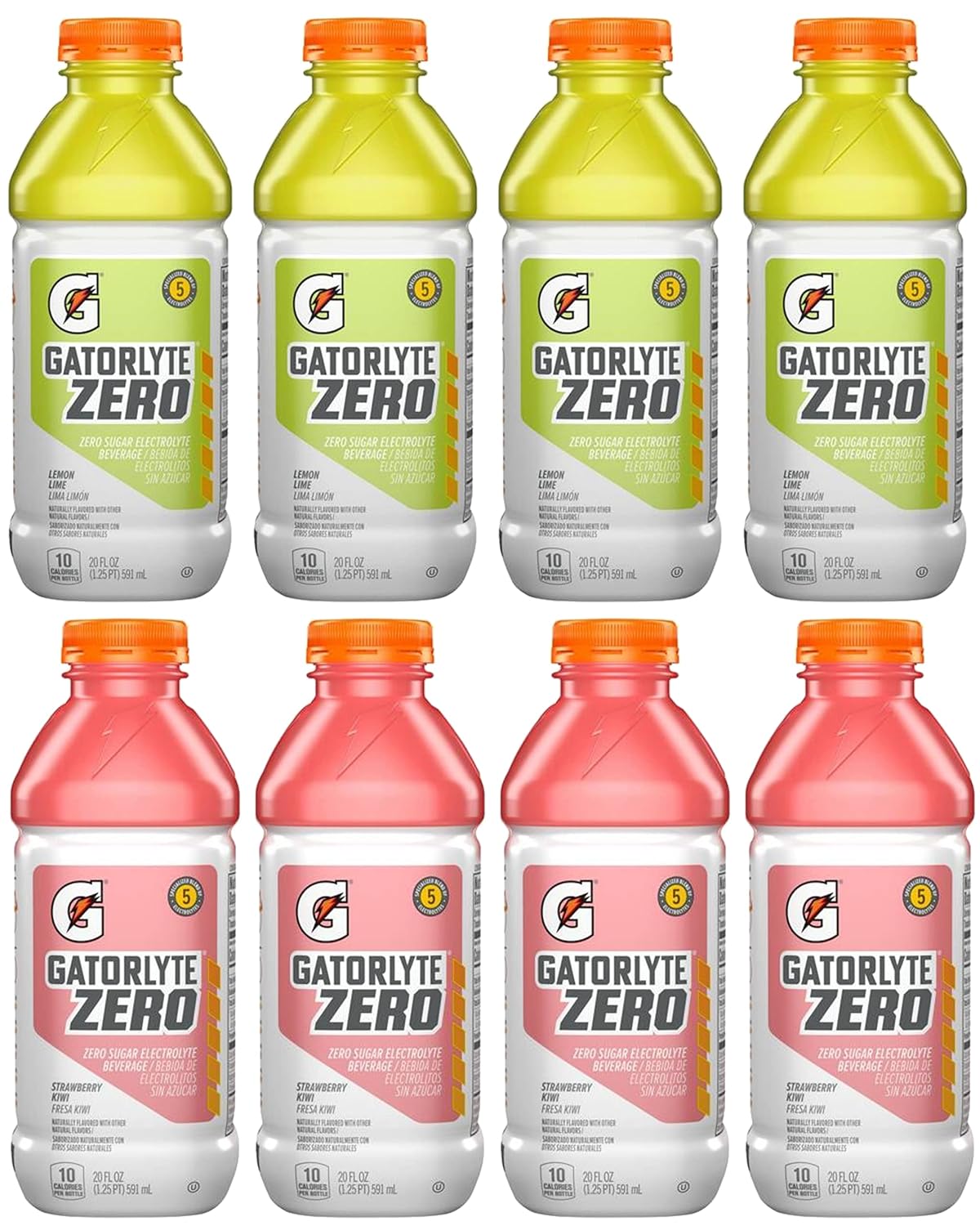 Gatorade Gatorlyte Variety Pack 4 Strawberry Kiwi Zero & 4