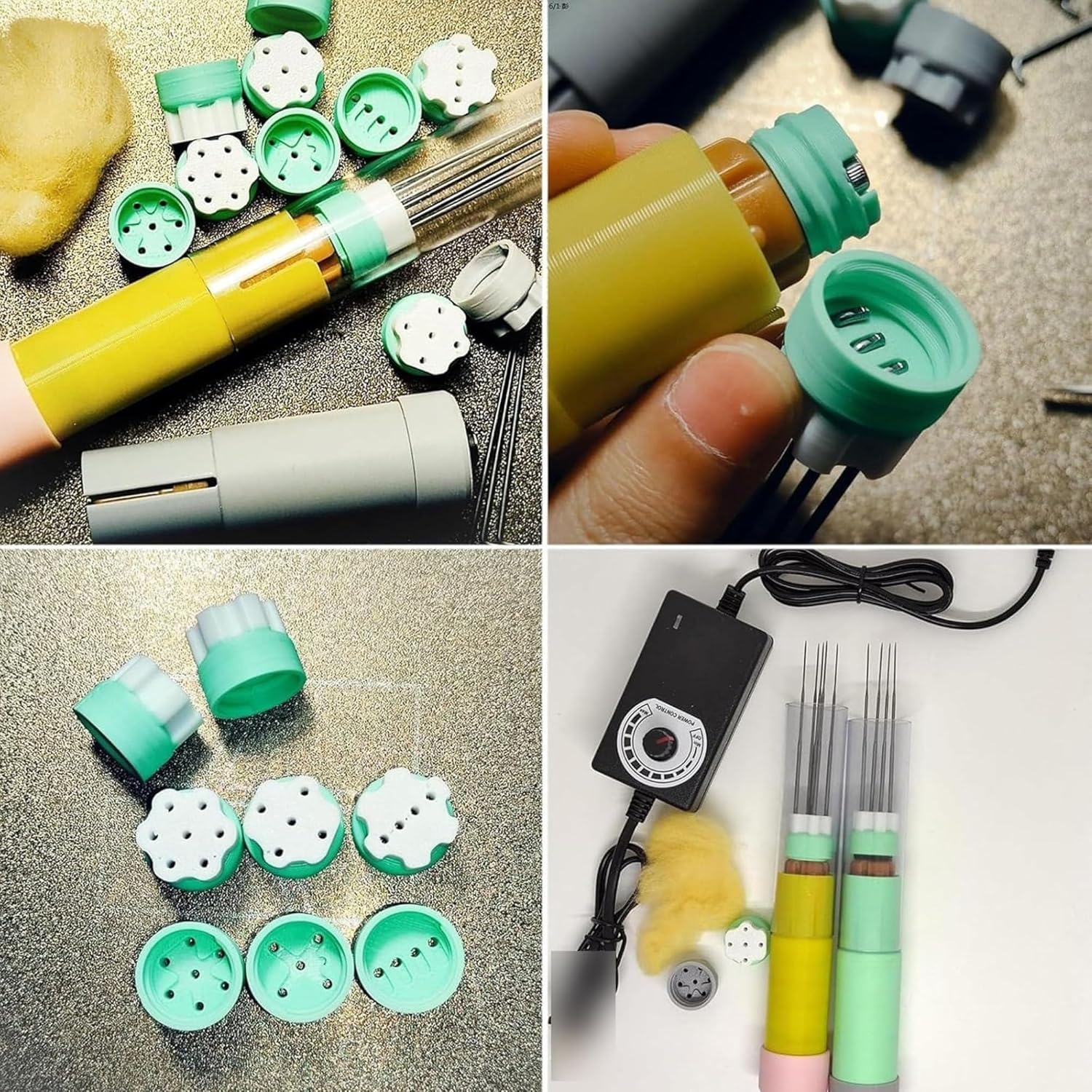 Elektrische Nadelfilzmaschine Kit mit Geschwindigkeitsregelung für DIY Handwerk und Filzherstellung, Anfänger und Künstlerbedarf