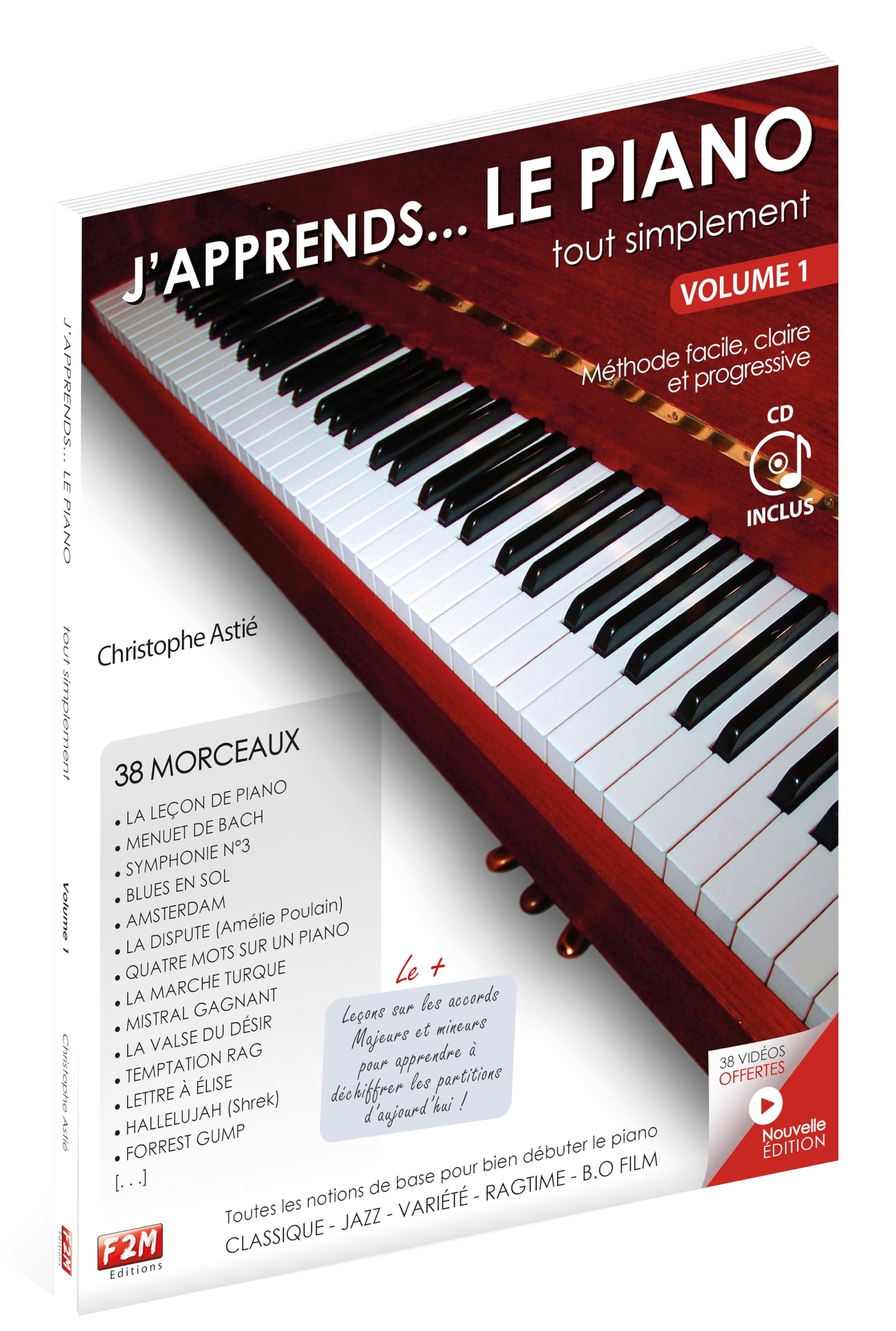 J'apprends... LE PIANO tout simplement Niveau 1&2 C. Astie + CD