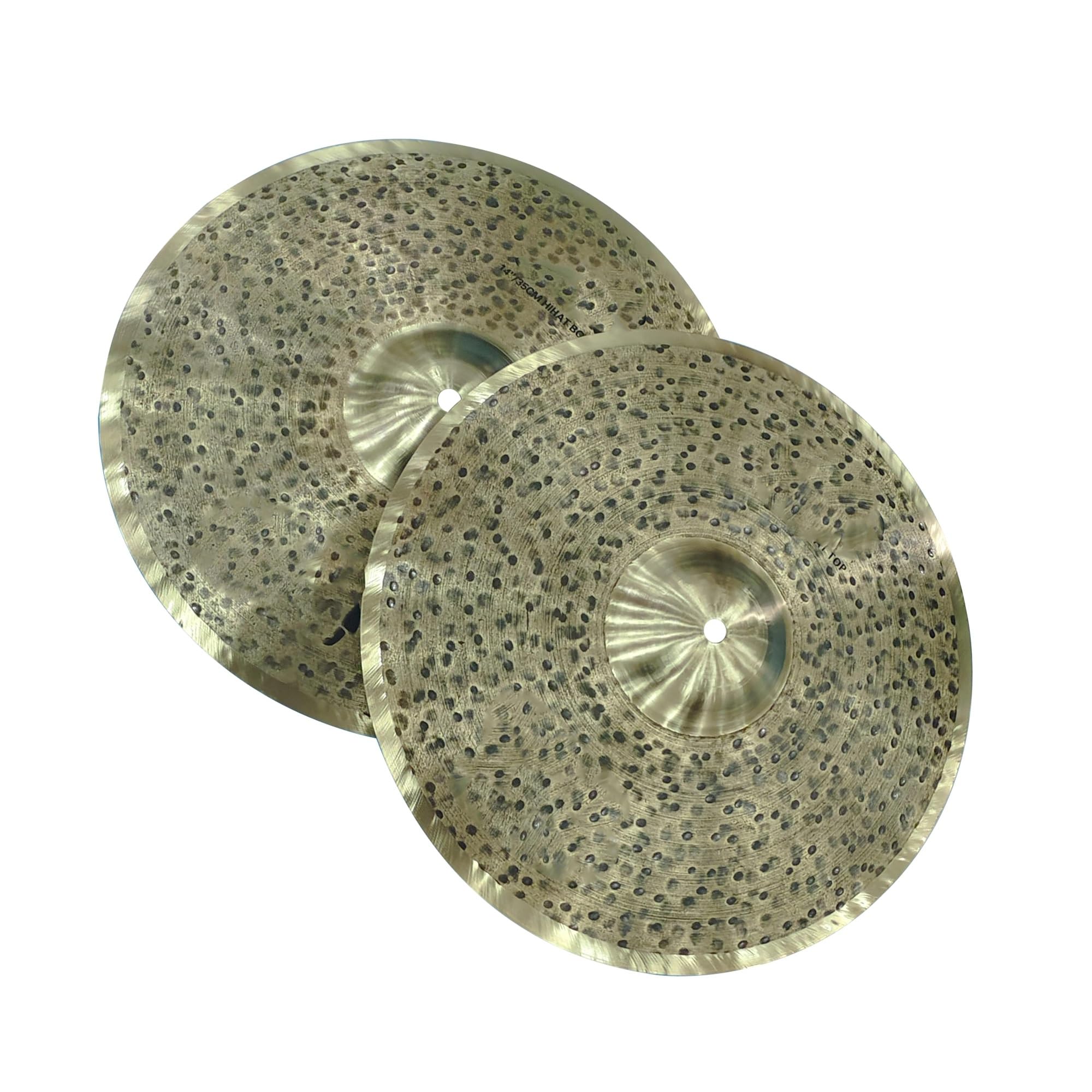 Set de cymbales Cymbales Hihat B25 Faites À La Main De 14 Pouces Avec Son Professionnel