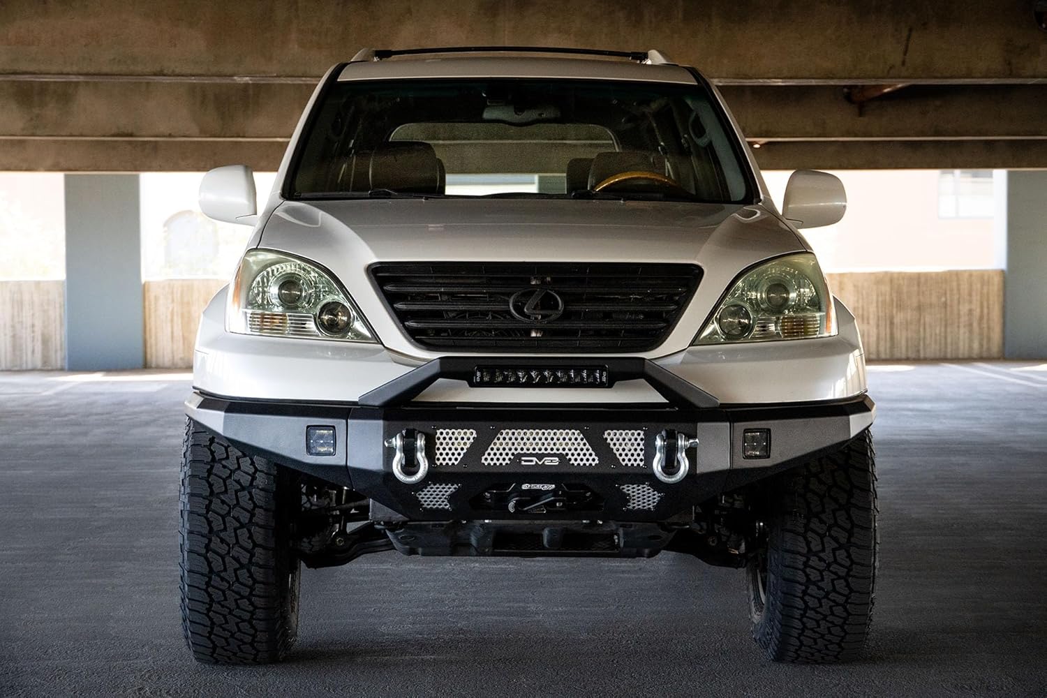 Bull Bar with LED Light Bar Mount fits most DV8 Offroad MTO Series Front Bumpers | Steel Construction | Accommodates 13-inch Elite Series Light Bar | DV8 Offroad