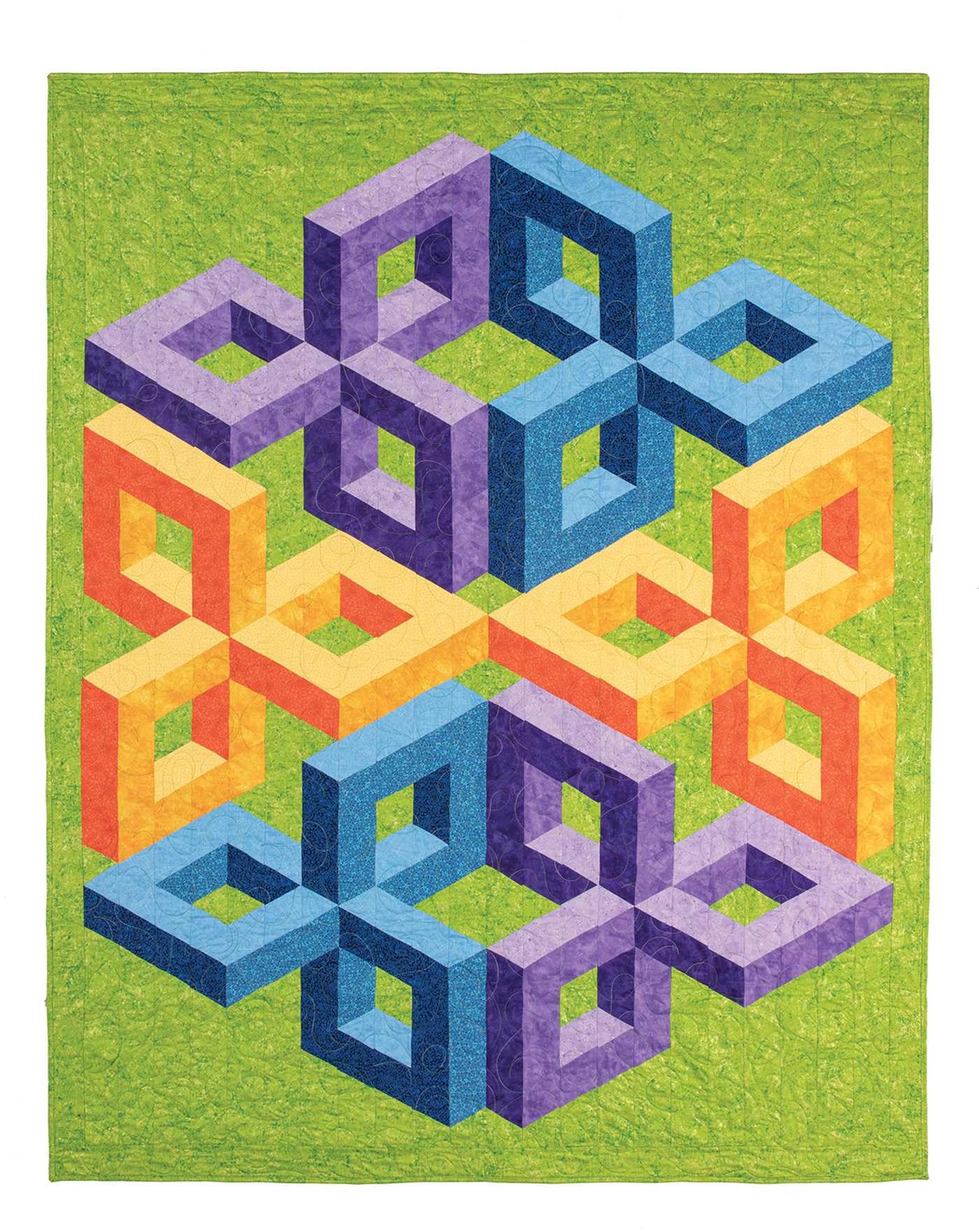 3-d Illusion Quilts Simplified: Sensational Designs Using Color, Value & Geometric Shapes, 12 Projects