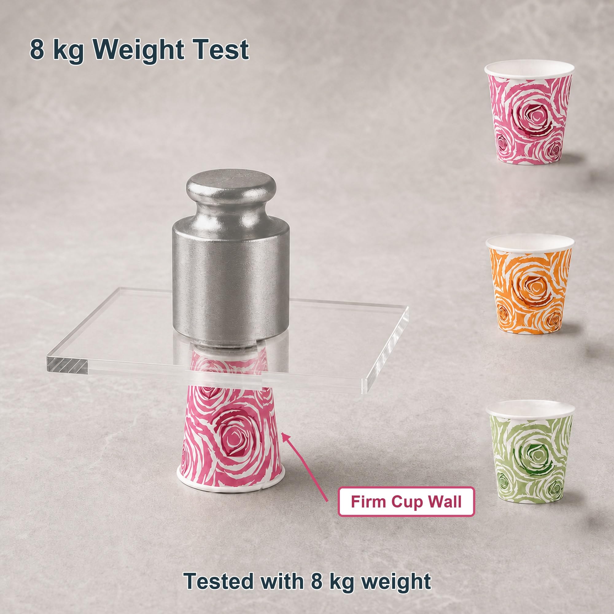 Paquete de 500 vasos de papel desechables de 5 onzas, vasos de papel coloridos, vasos pequeños para enjuague bucal, mini vasos de papel para fiestas, picnics, barbacoas, viajes y eventos
