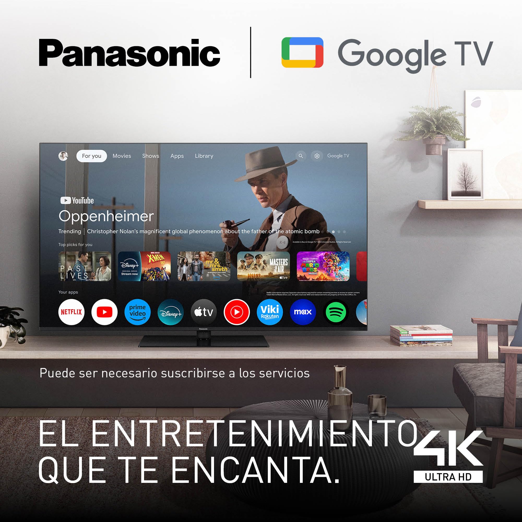 Panasonic TN-43W70AEZ, Serie W70 43 Pulgadas 4K Ultra HD LED Smart TV, 2024, Asistente de Google, Chromecast, Dolby Vision y Atmos, Modo De Juego, Bluetooth, Experiencia Visual Excepcional