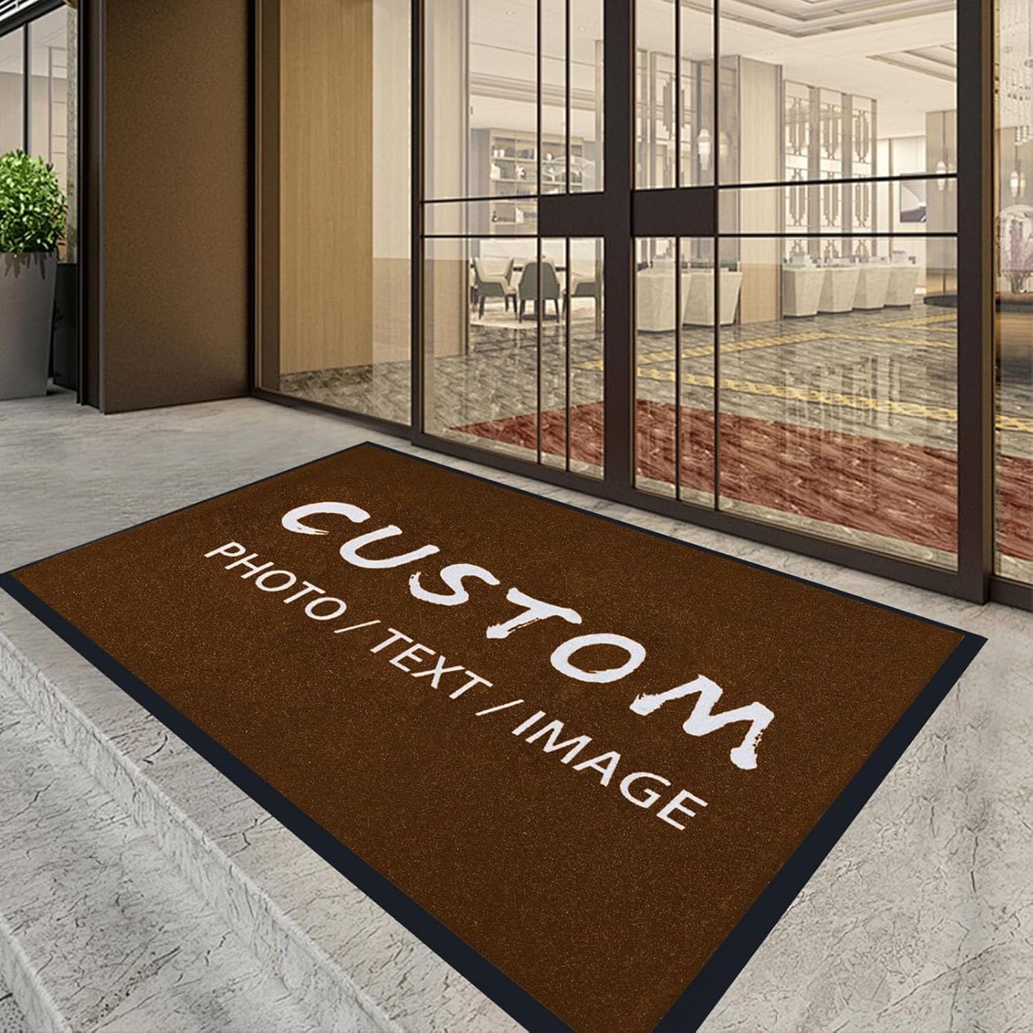 HARVEST HOUSE Ingresso Zerbino Commerciali Personalizzati con Logo | Zerbino Ingresso Esterno Interno Personalizzato, Zerbino da Esterno Interno/Esterno Lavabile