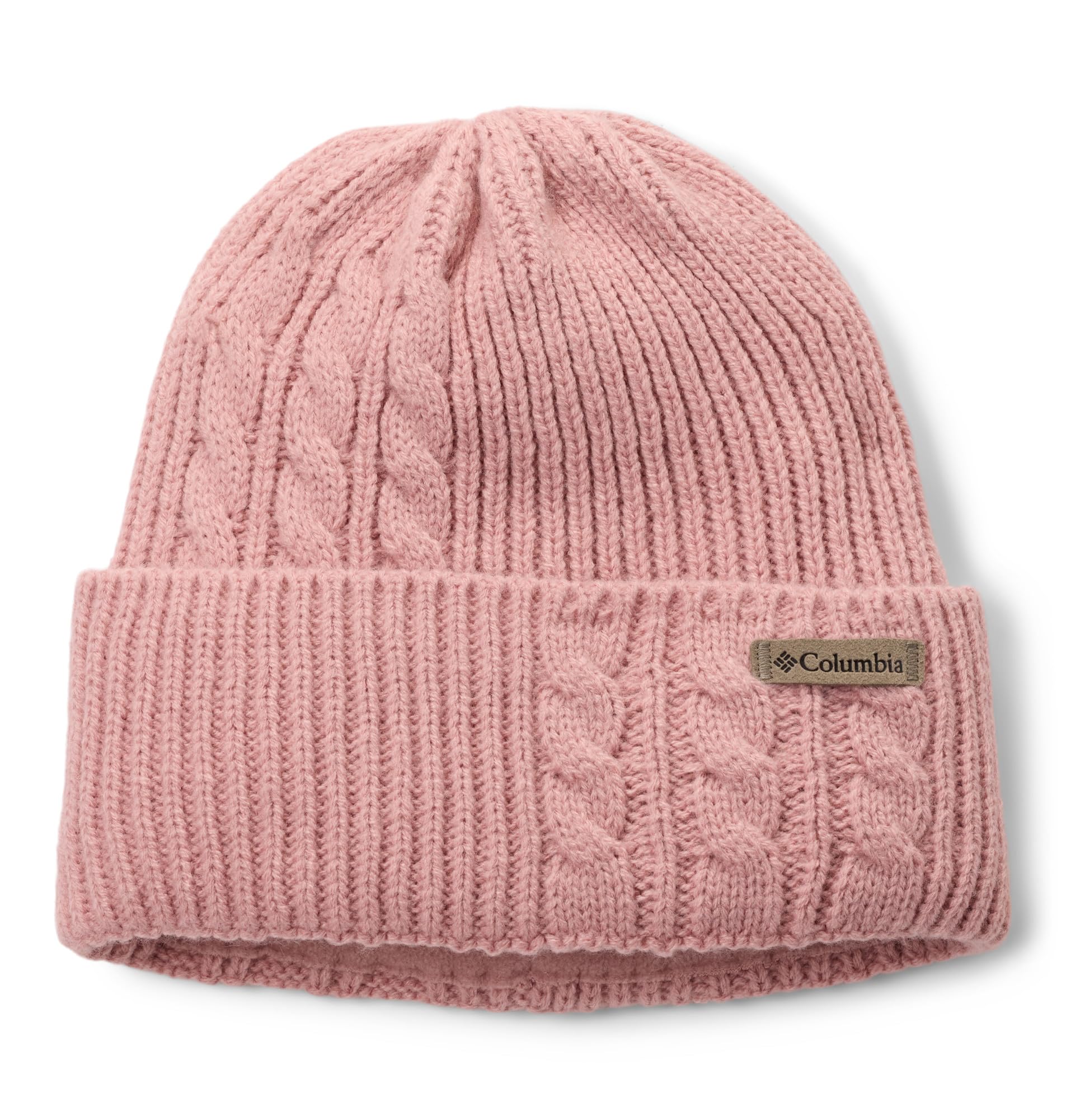 Columbia Sportswear Women's Red Columbia - Agate Pass™ Cable Knit Beanie - Eraser Pink Small