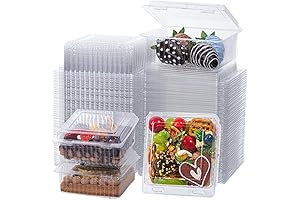 Easter Clamshell Containers with Lids (4x4x2 Inches)