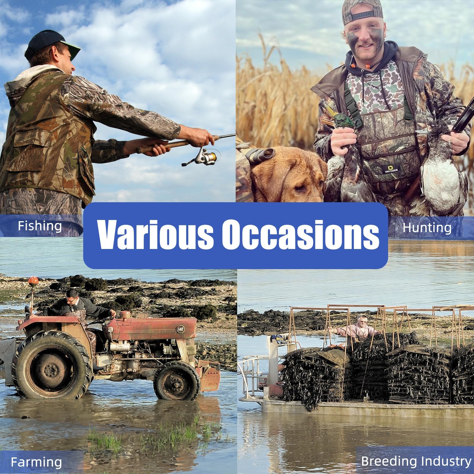 DRYCODE Fishing Waders for Men, Chest Waders for Women with Boots ...