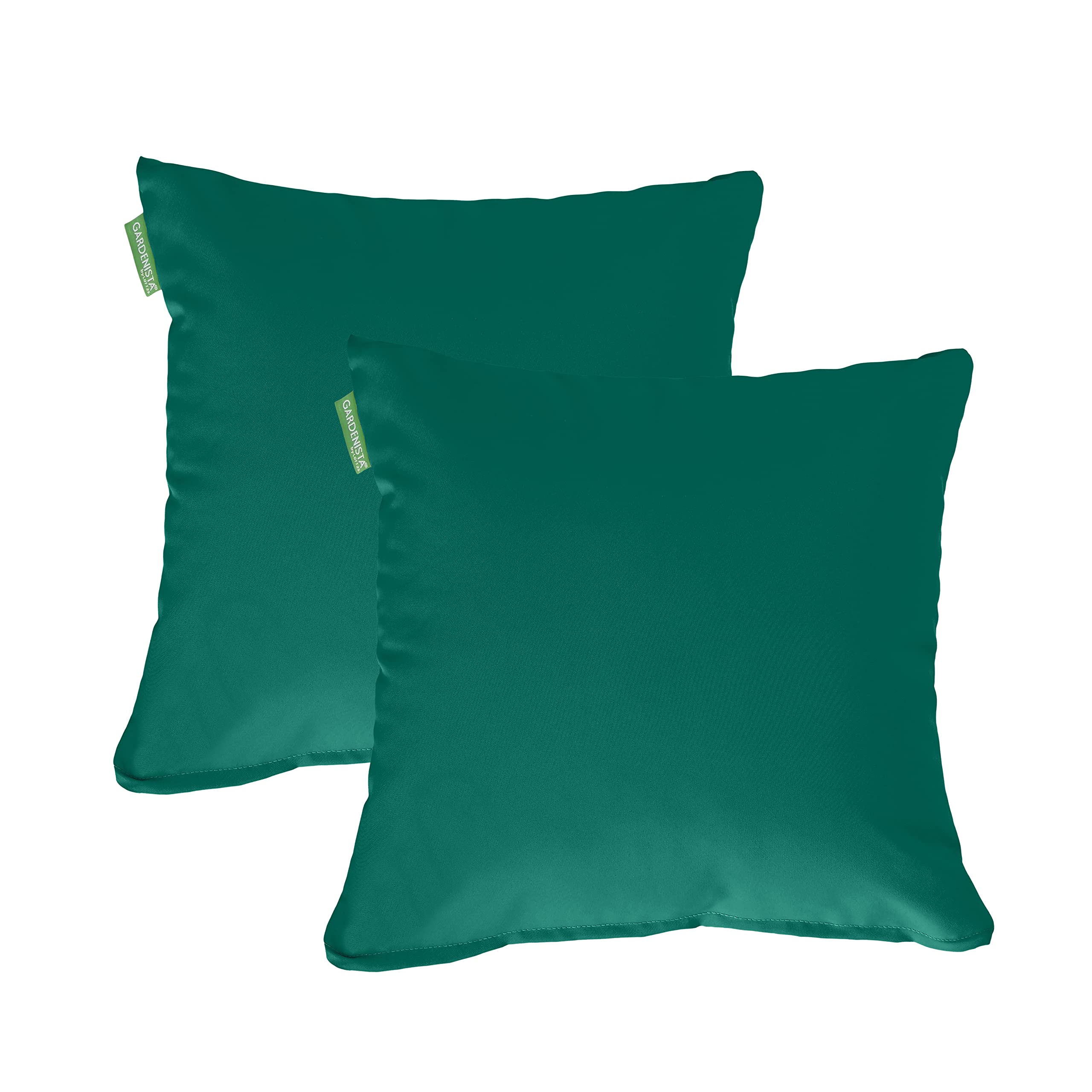 Gardenista 18" Garden Scatter Cushion | Outdoor Water Resistant Garden Furniture Pillow | Soft and Comfy Patio Furniture Cushions | Throw Pillows for Sofa, Couch, Balcony - 2 Pack (Green) — image 1