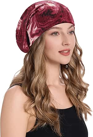 BYSUMMER C.C Warm Soft Cable Knit Skull Cap Slouchy Beanie Winter Hat Black C512MX7ZS2D