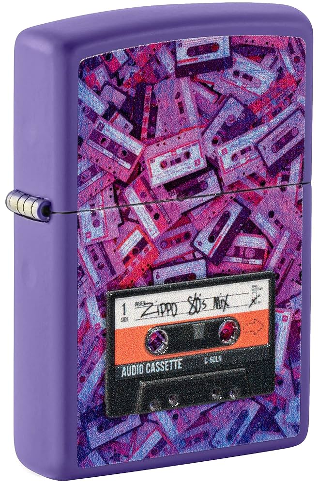 ZIPPO カセットテープデザイン Amazon.co.jp: Zippo カセットテープデザイン パープルマット