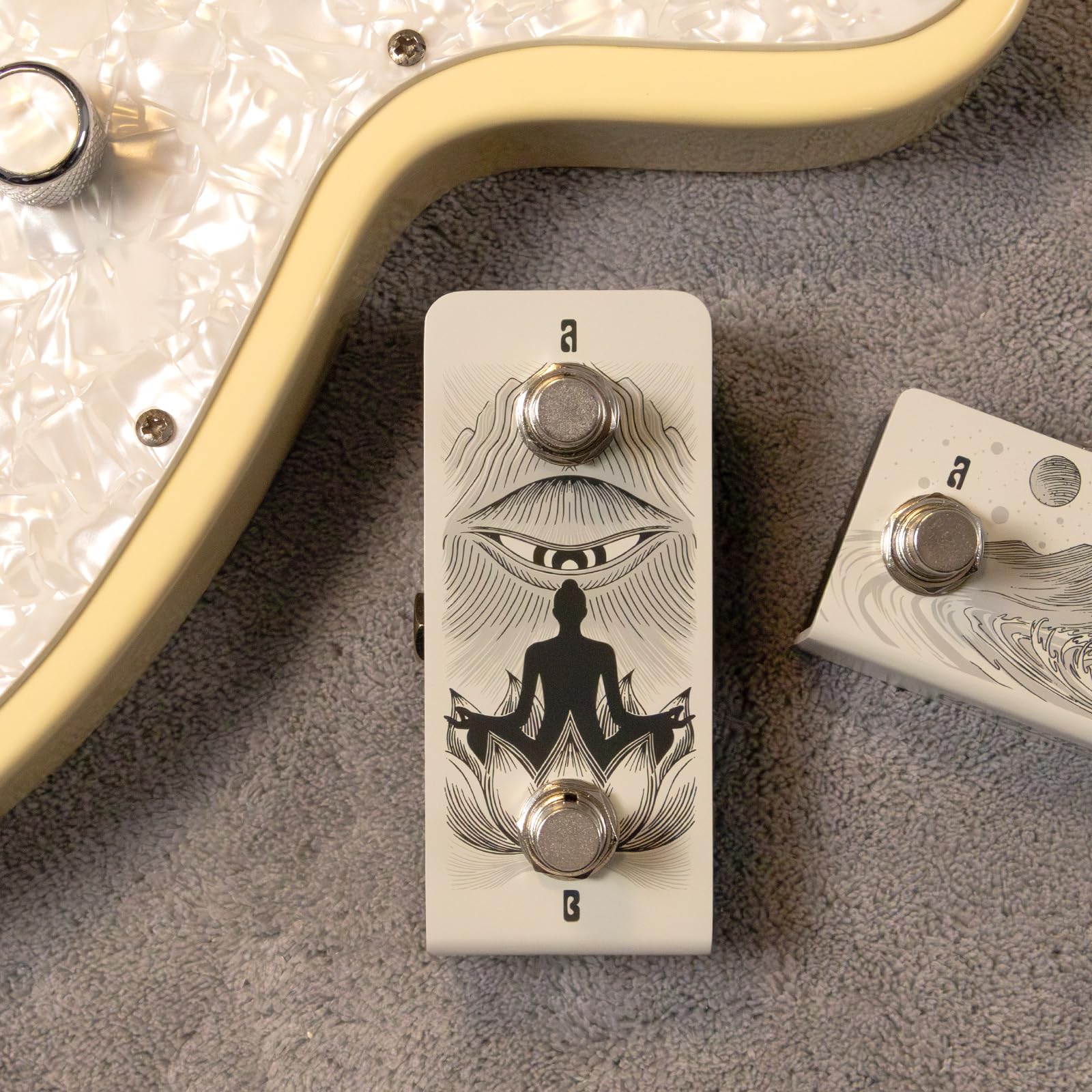 Anima Dual-Fußschalter-Pedal für kurzzeitige 2-Wege- und An-/Aus-Steuerung Ihres Musikinstrument-Controllers mit 6,35 mm TRS-Kabel (Anima Khaki)