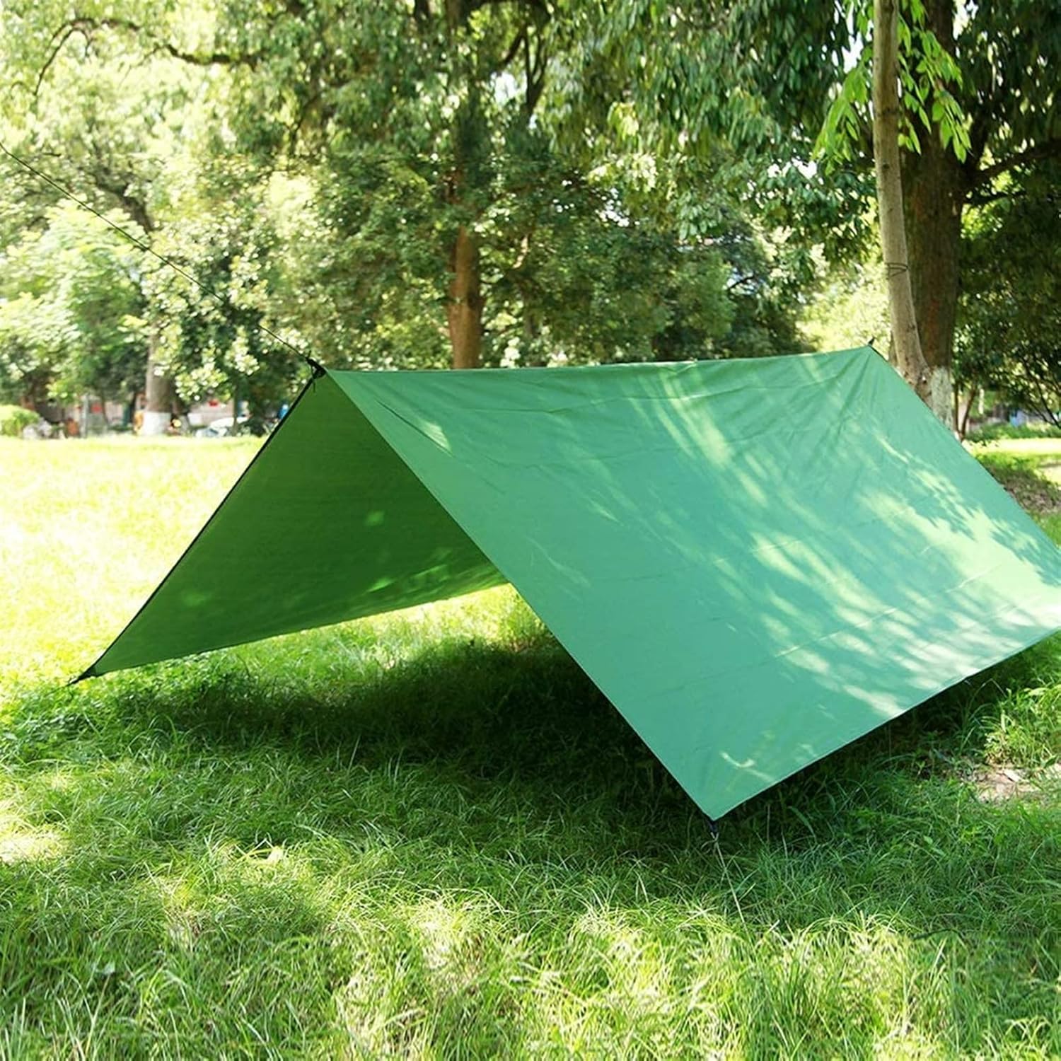 Camping Tent Rain Fly Tent Tarp Camping Tarp 3m X 3m Light Awning Tarpaulin for Camping Outdoor Travel