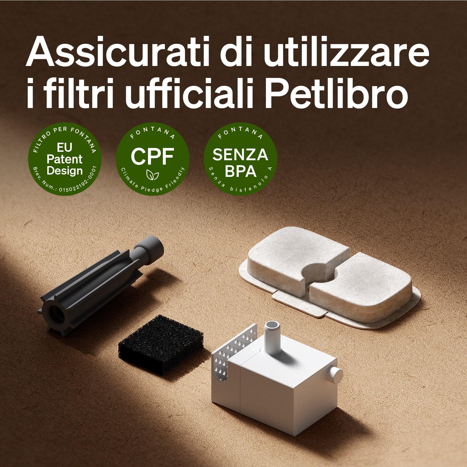 PETLIBRO Filtro Fontanella per Gatti, 8 Filtro di Ricambio per Fontana per Gatti Dockstream PLWF005, PLWF115, PLWF105, Filtro con Filtrazione Verticale per Fontanella Gatto Fontana Gatto