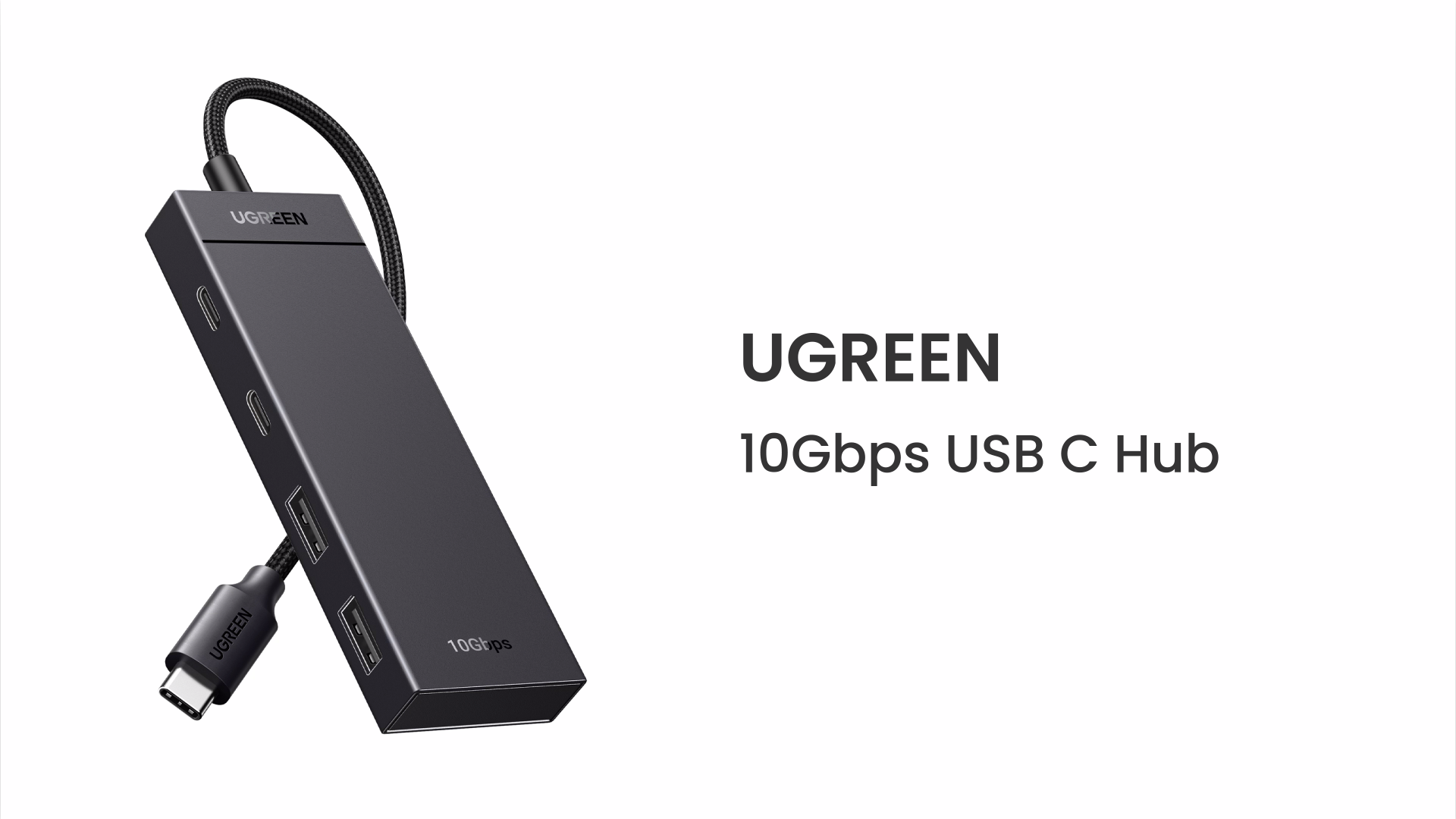 UGREEN 10Gbps Hub USB C 3.2 Vers 4 Data Ports 2A2C Coque En Aluiniu Copatible Avec IPhone 16