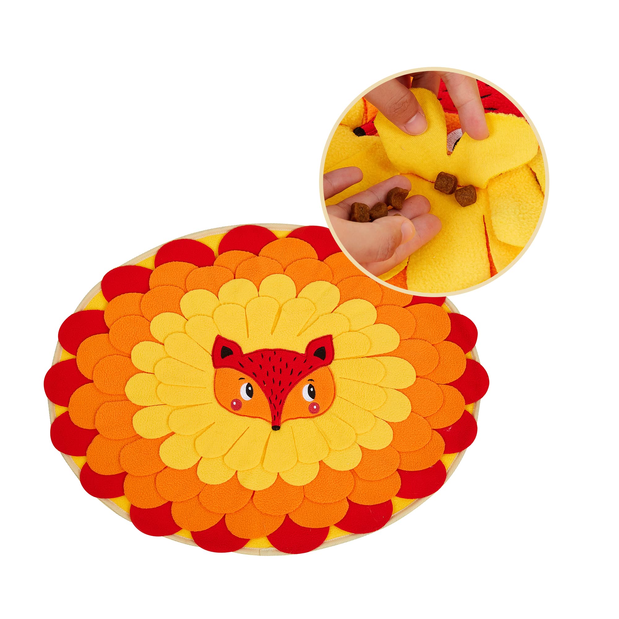 BarkButler x Fofos Snuffle Mat-Fox, Yellow|Interactive Puzzle Toy|Machine Washable|Anti Slip Base|Soft Fleece Fabric|Releases Stress & Excess Energy|for All Dog Breeds Upto 30kgs (B09N7CPSH5) Amazon Price History, Amazon Price Tracker