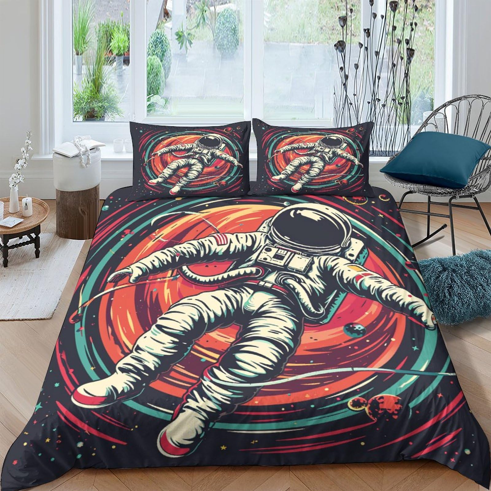 Parure de lit avec housse de couette 200x200 fille garçon motif 3D